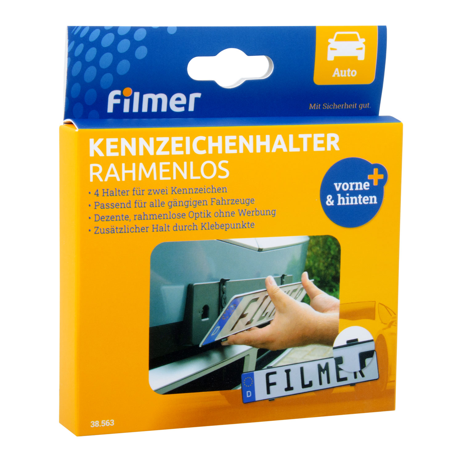 Kennzeichenhalter rahmenlos