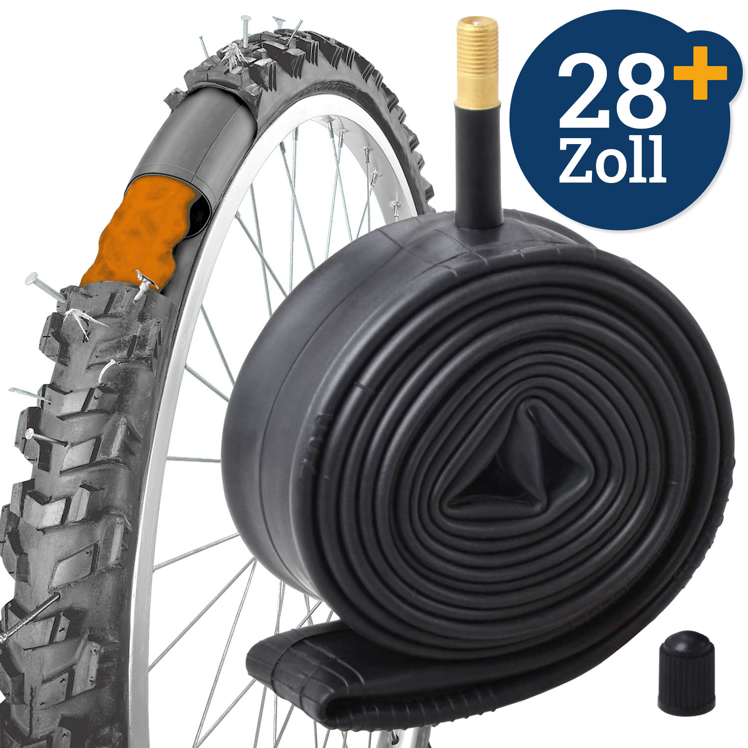 Selbstreparierender Schlauch  28 Zoll Autoventil