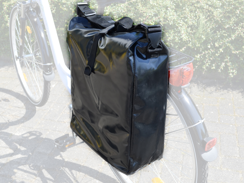 Tarpaulin-Fahrradtasche schwarz
