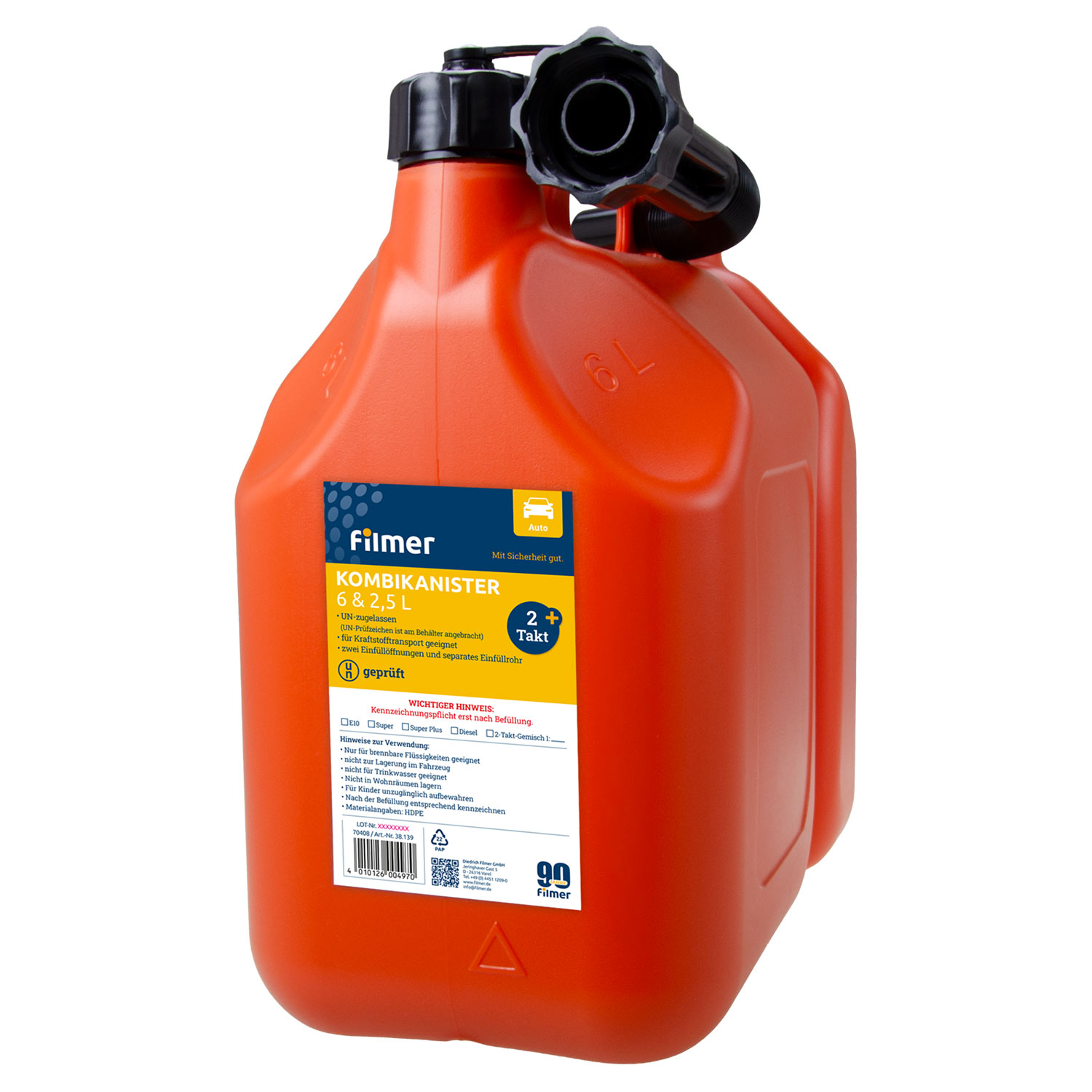 Kombi-Kanister 6 l/ 2,5 l