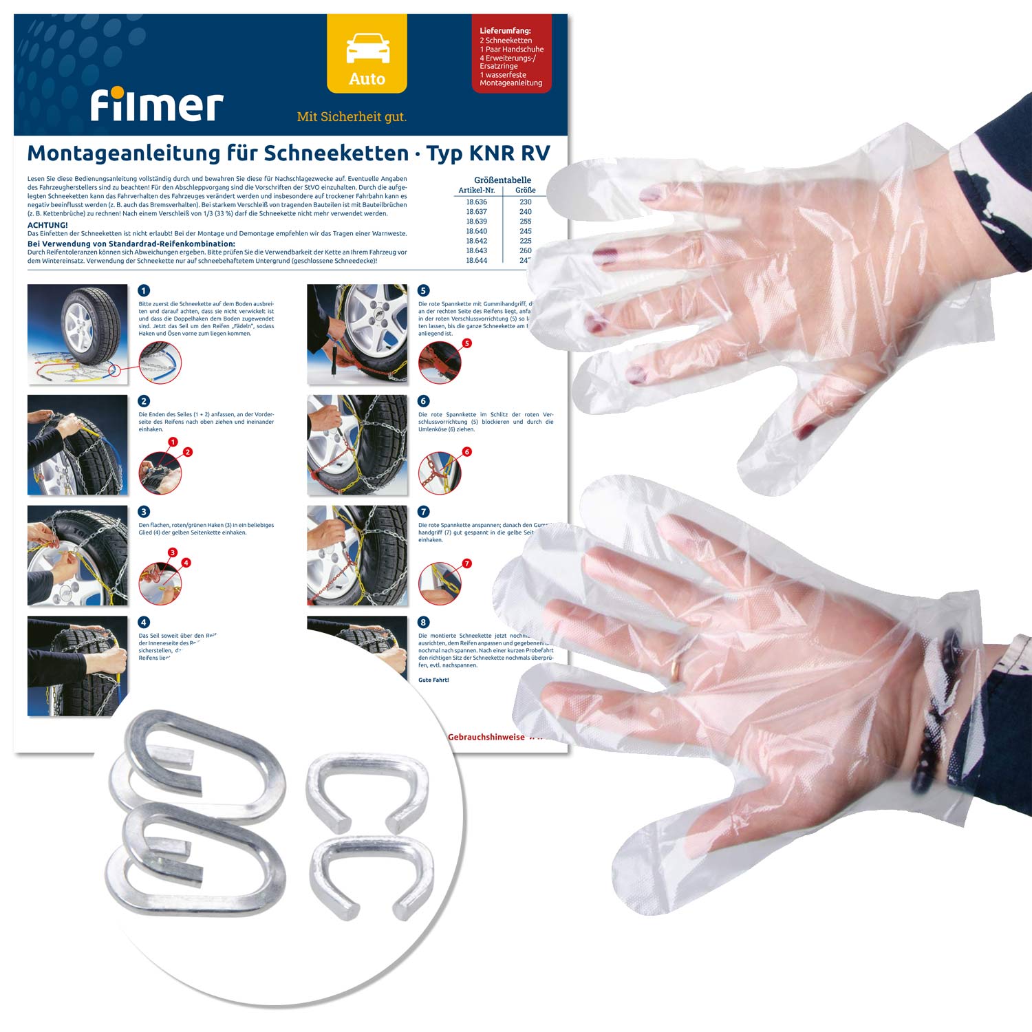 Schneekette 4x4 Paar