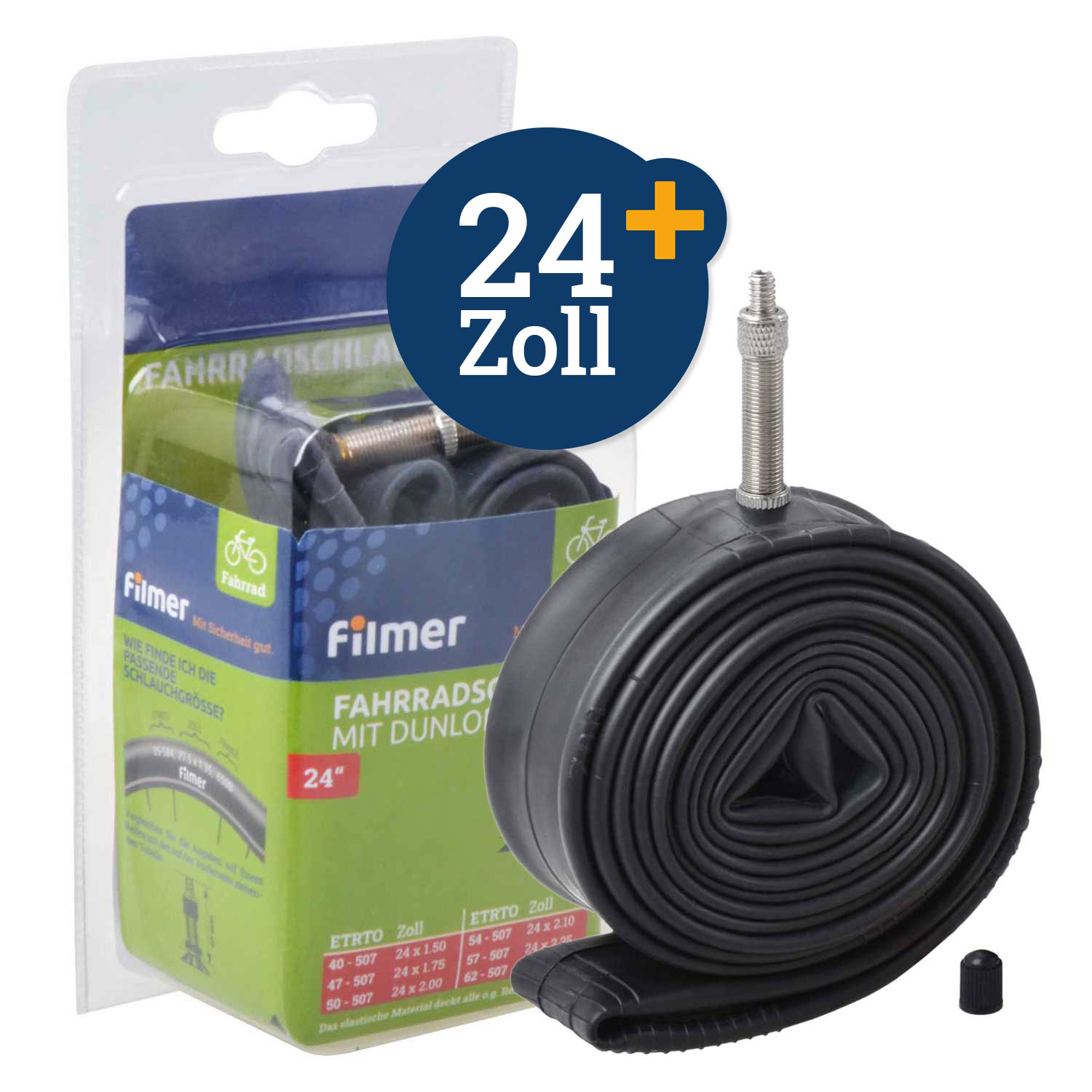 DB Fahrradschlauch 24 Zoll    Dunlop