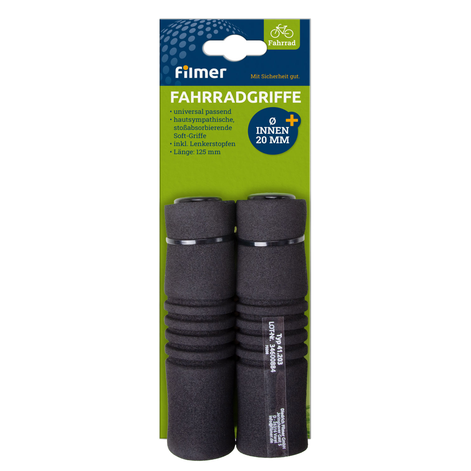 Fahrrad-Griffe Soft mit 5 Rillen