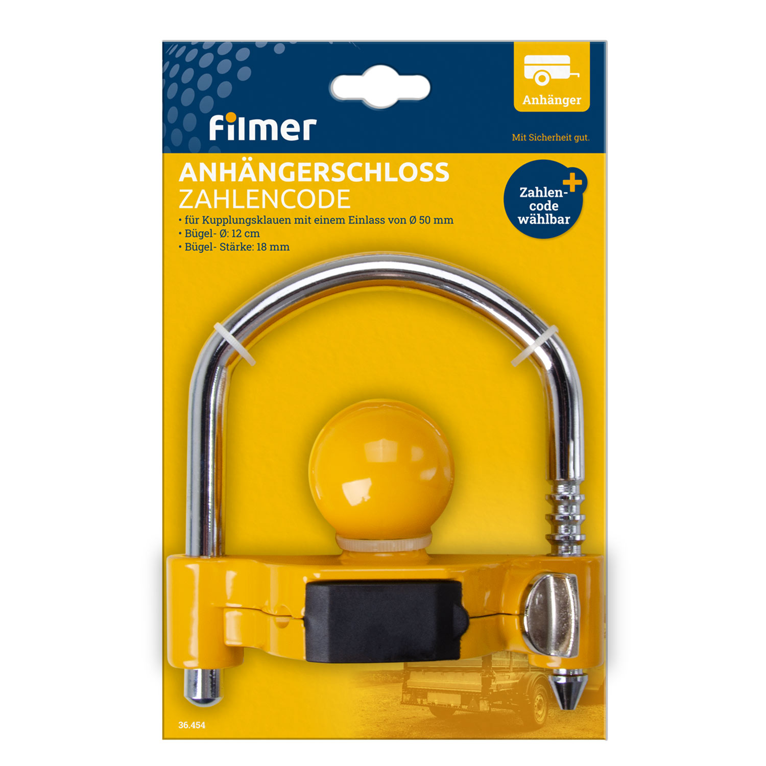 Anhängerschloss Zahlencode