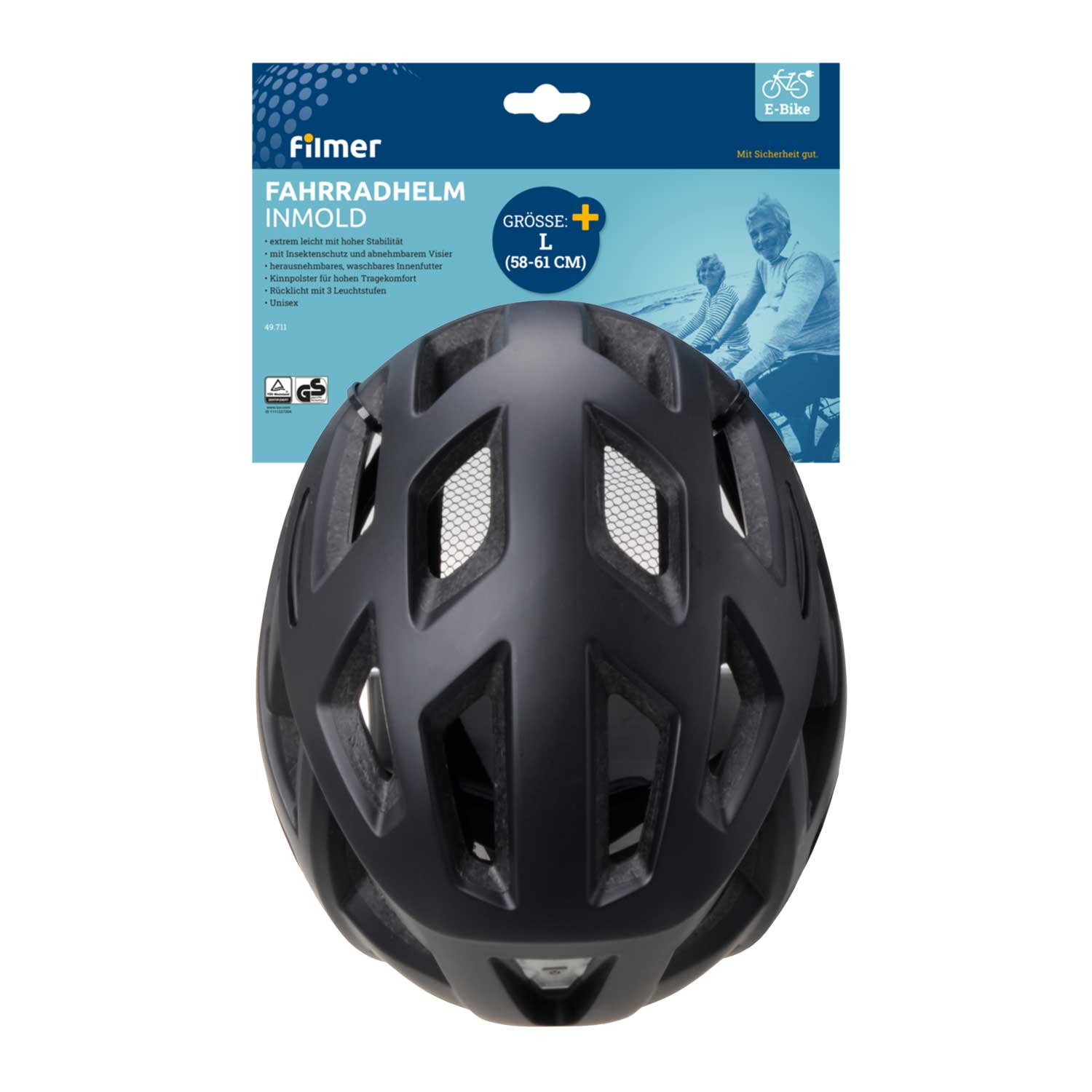 Fahrradhelm Inmold Größe L