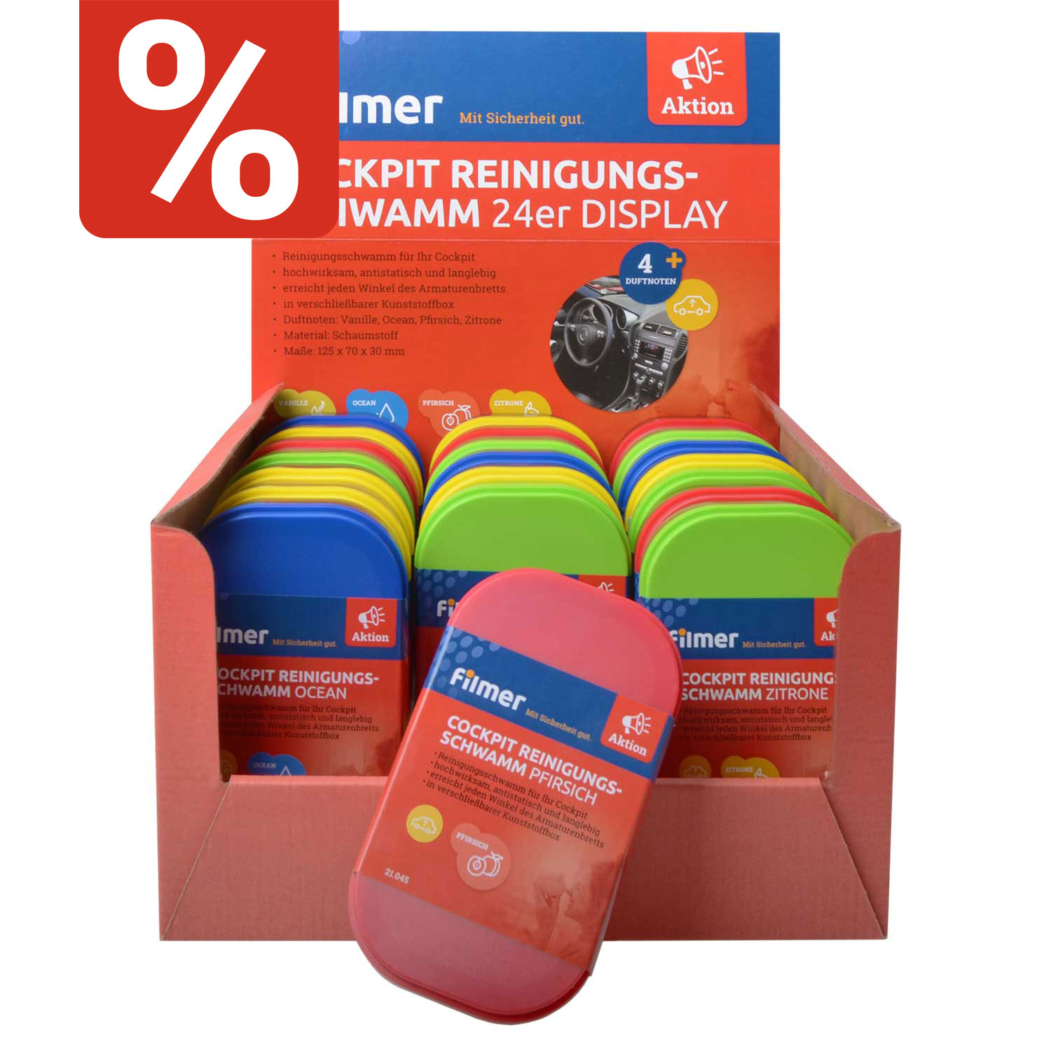 Cockpit Reinigungsschwamm 24er
