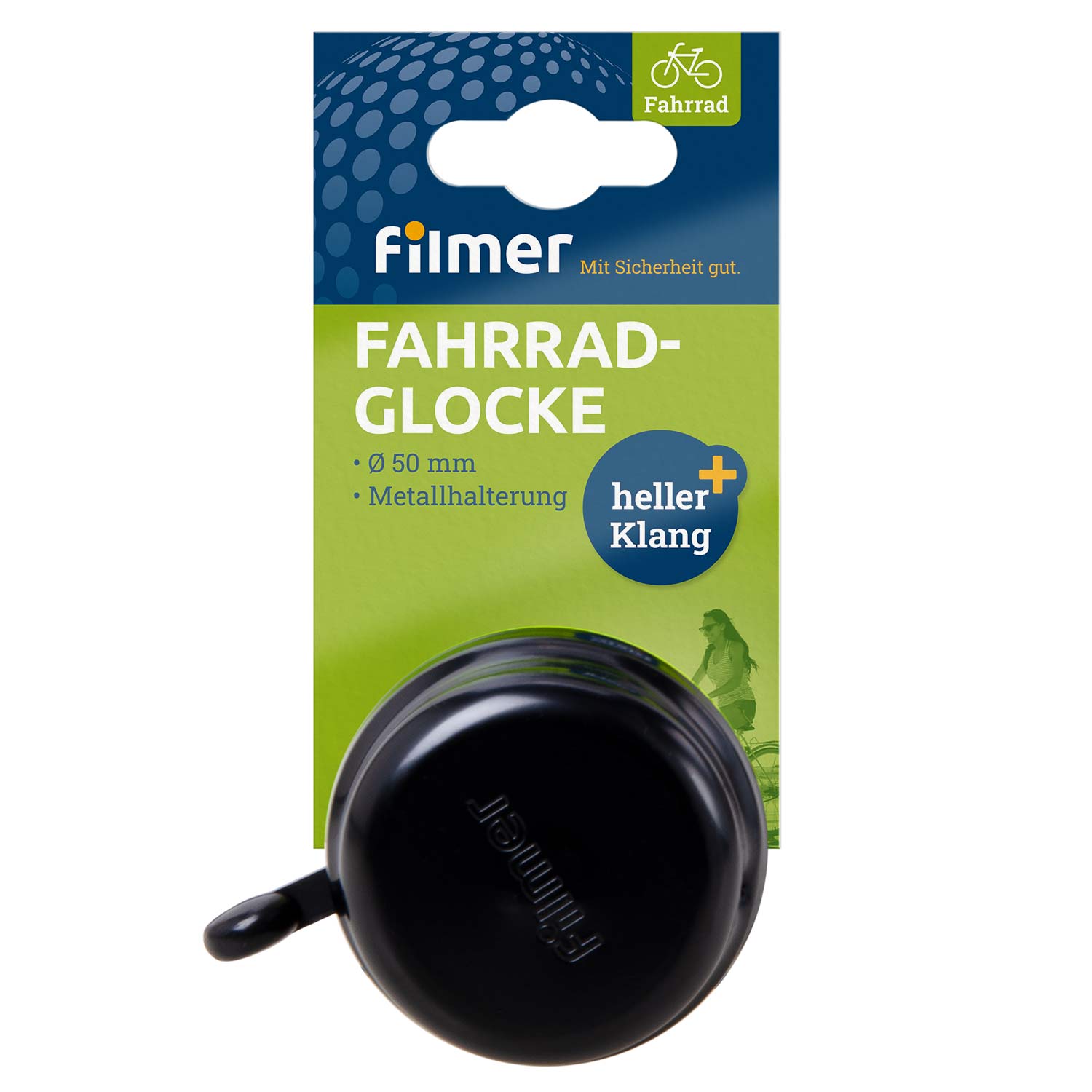 Fahrradglocke, schwarz