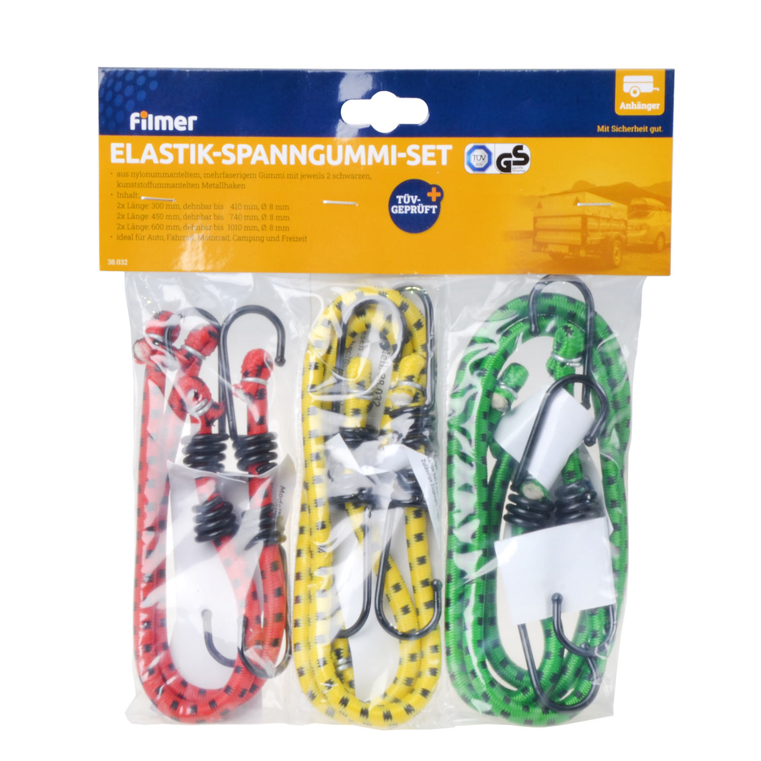 Elastik-Spanngurte TÜV/GS 6er-Set