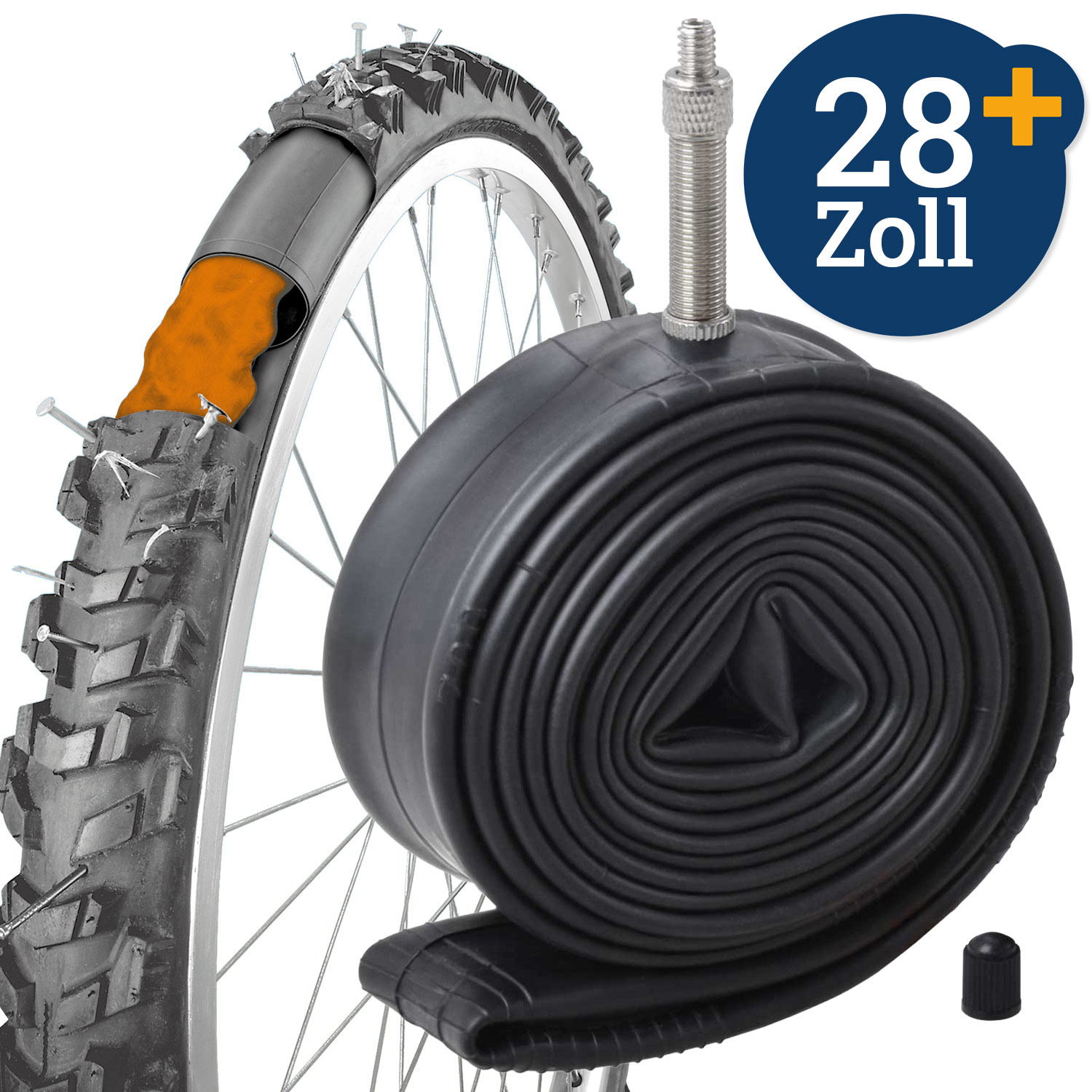 Selbstreparierender Schlauch  28 Zoll, Dunlop-Ventil