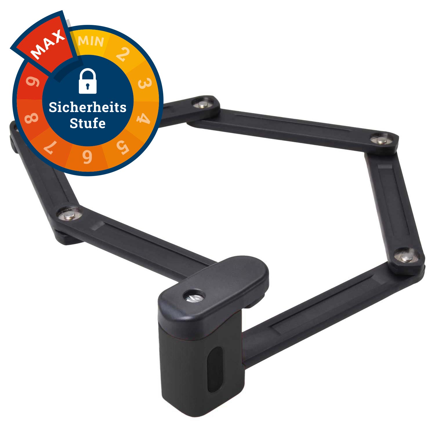 Faltschloss mit               Zylinderschloss