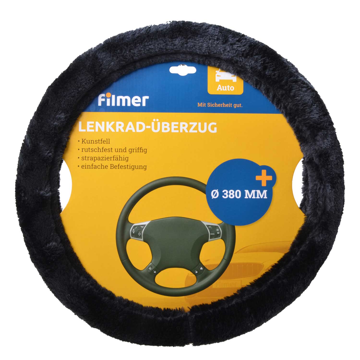 Lenkrad-Überzug Puma schwarz