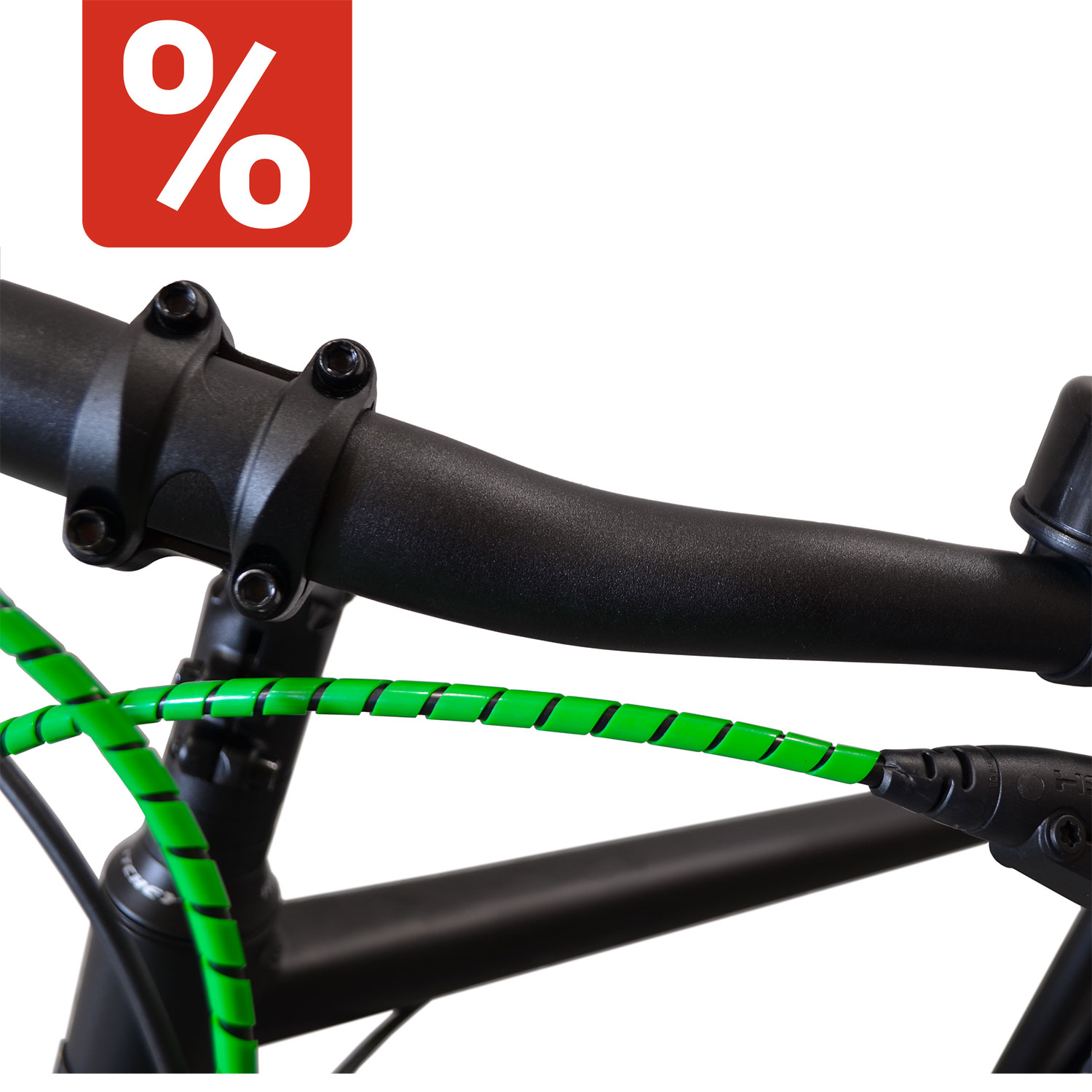 Fahrrad Spiralummantelung grün