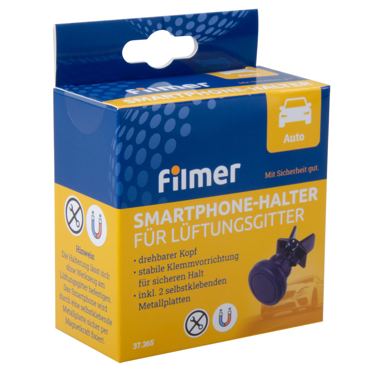 Smartphonehalter für Lüftungsgitter