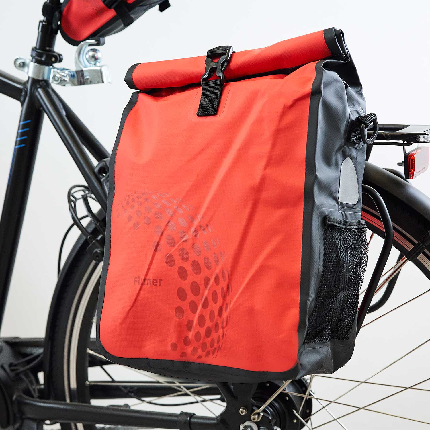 Fahrradtasche Premium rot für Gepäckträger