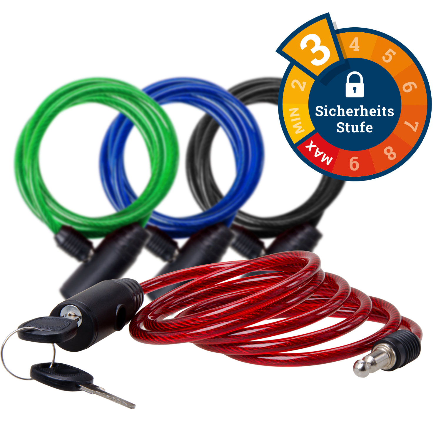 Spiralkabelschloss 150/5