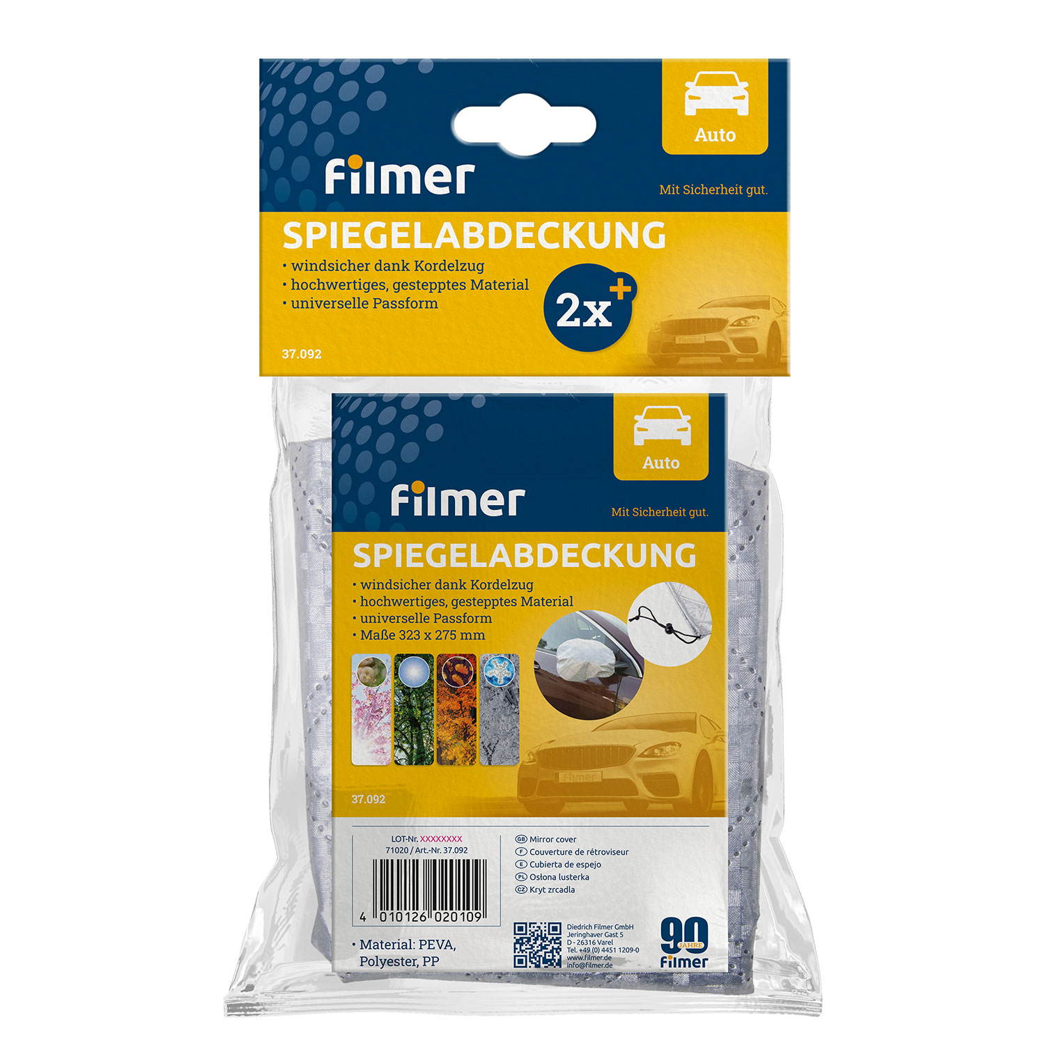 Spiegelabdeckung 2er Set