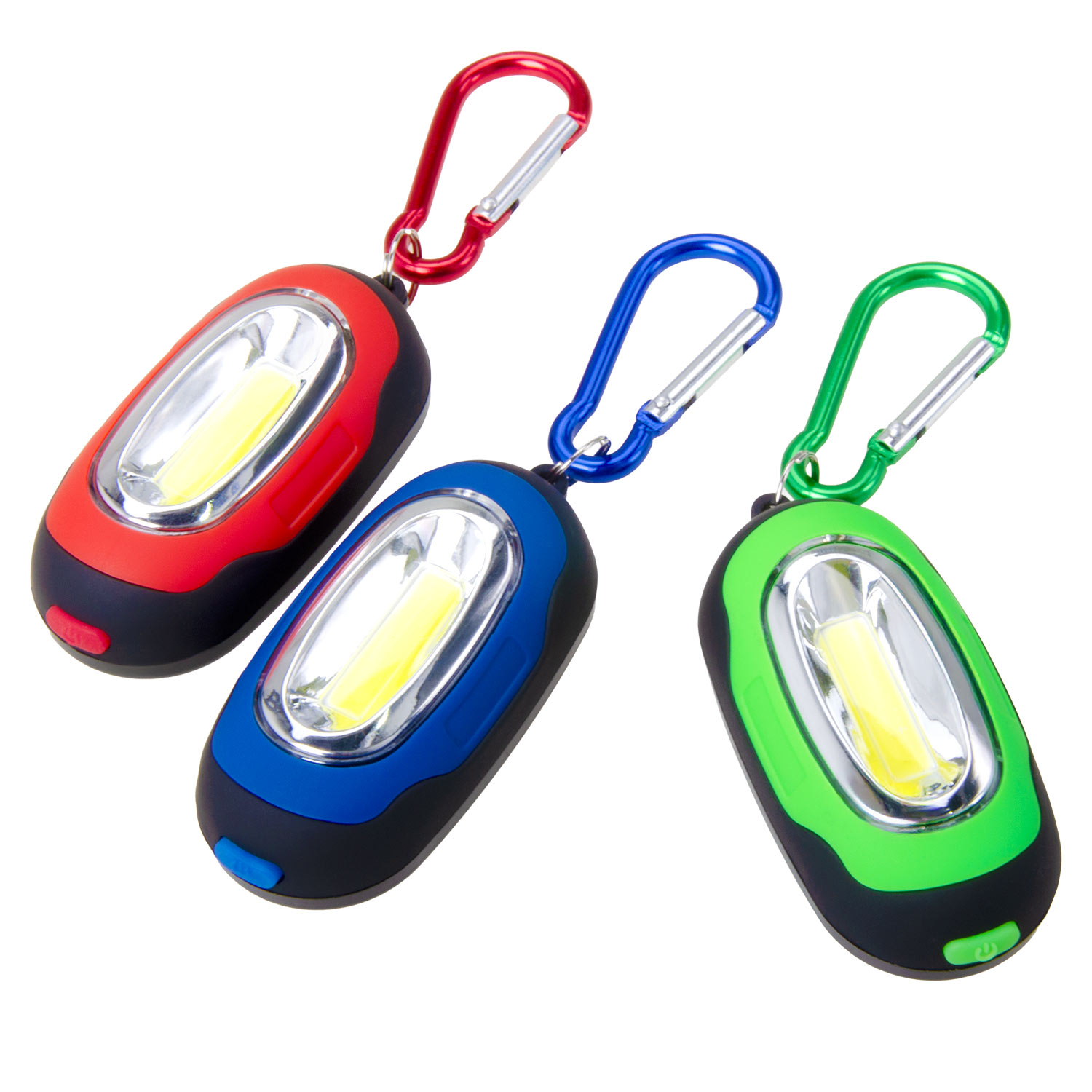 Kompakt-Licht im 24er-Display mit Karabinerhaken und Magnet