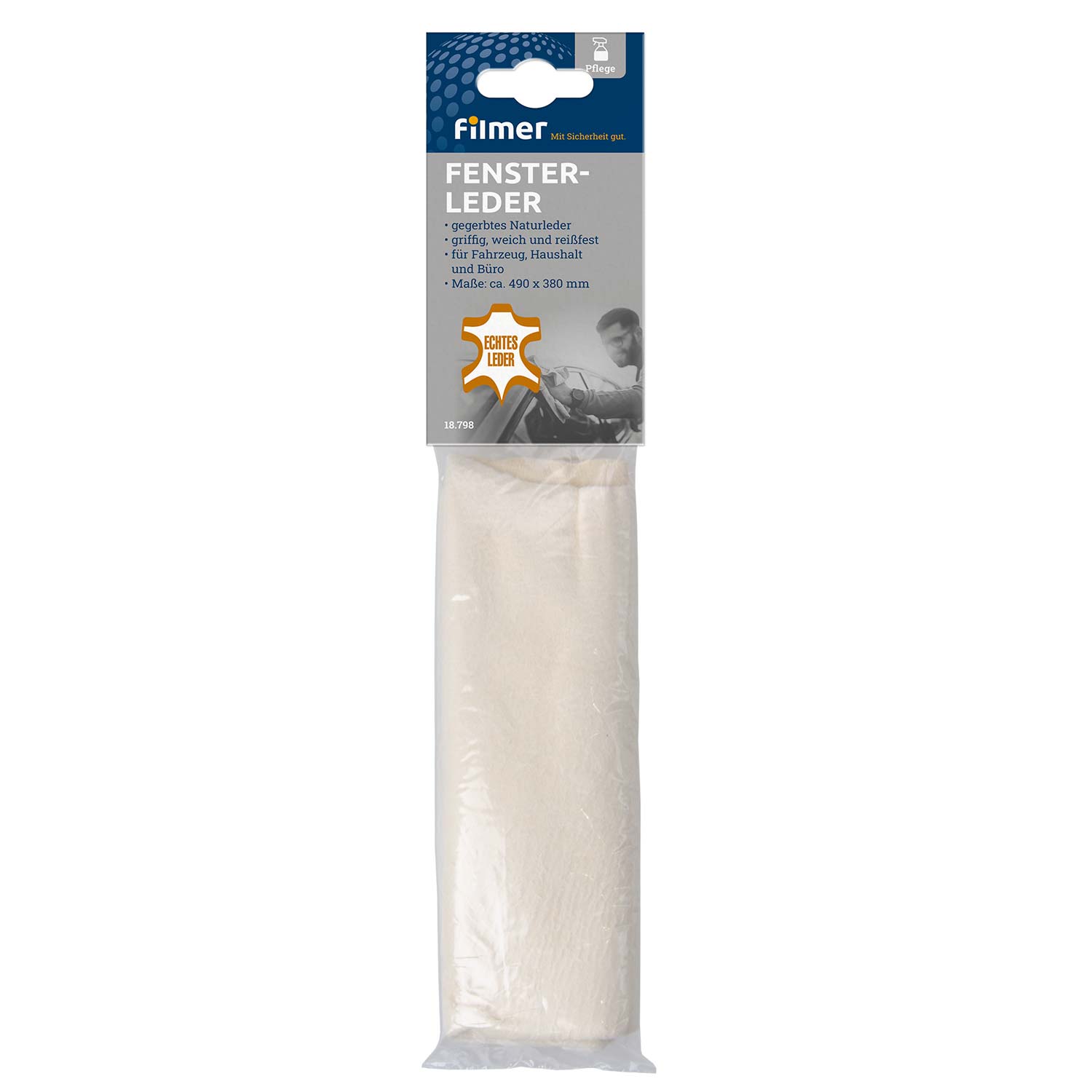 Fensterleder Natur 32 x 50 cm