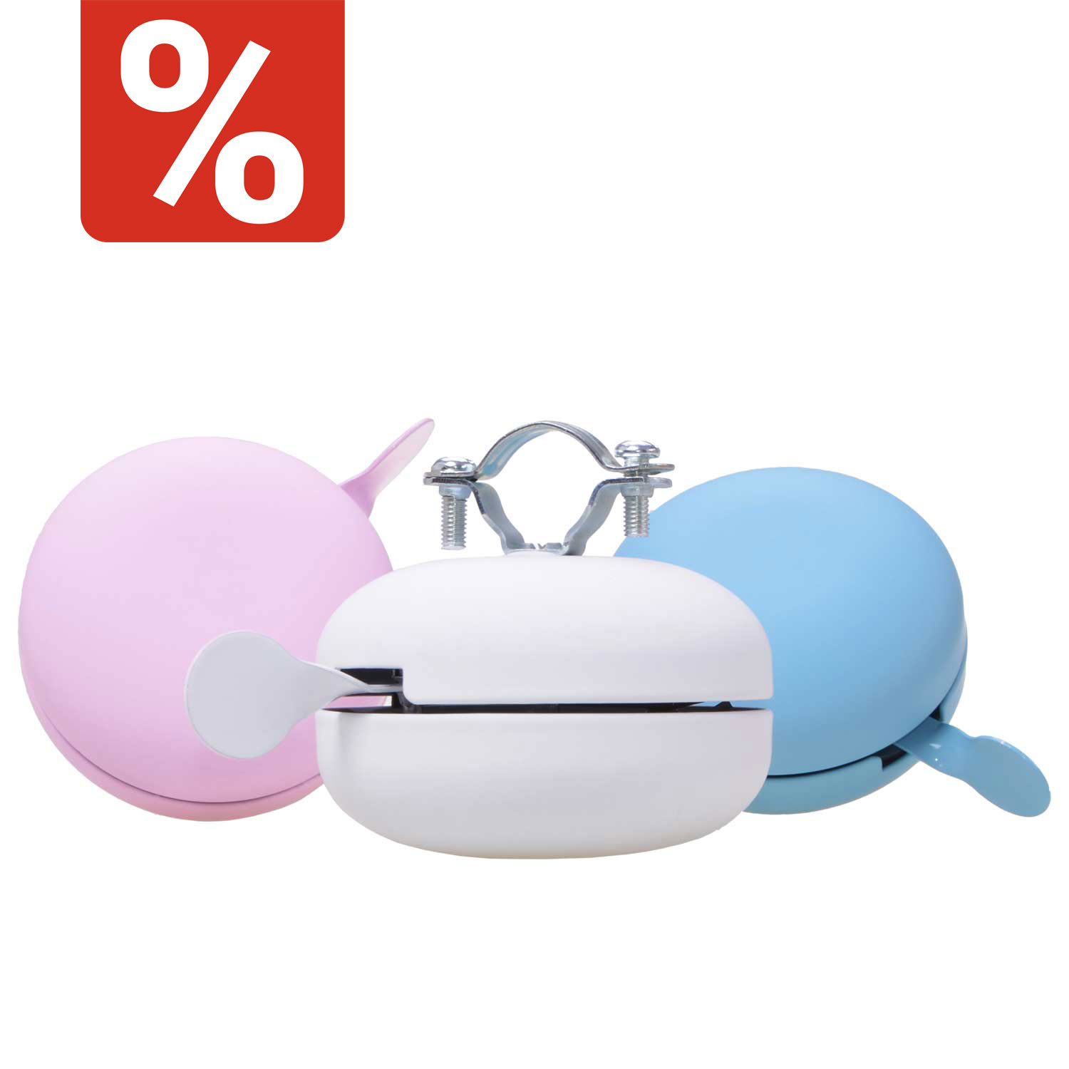 Fahrradglocke Ding Dong Pastell