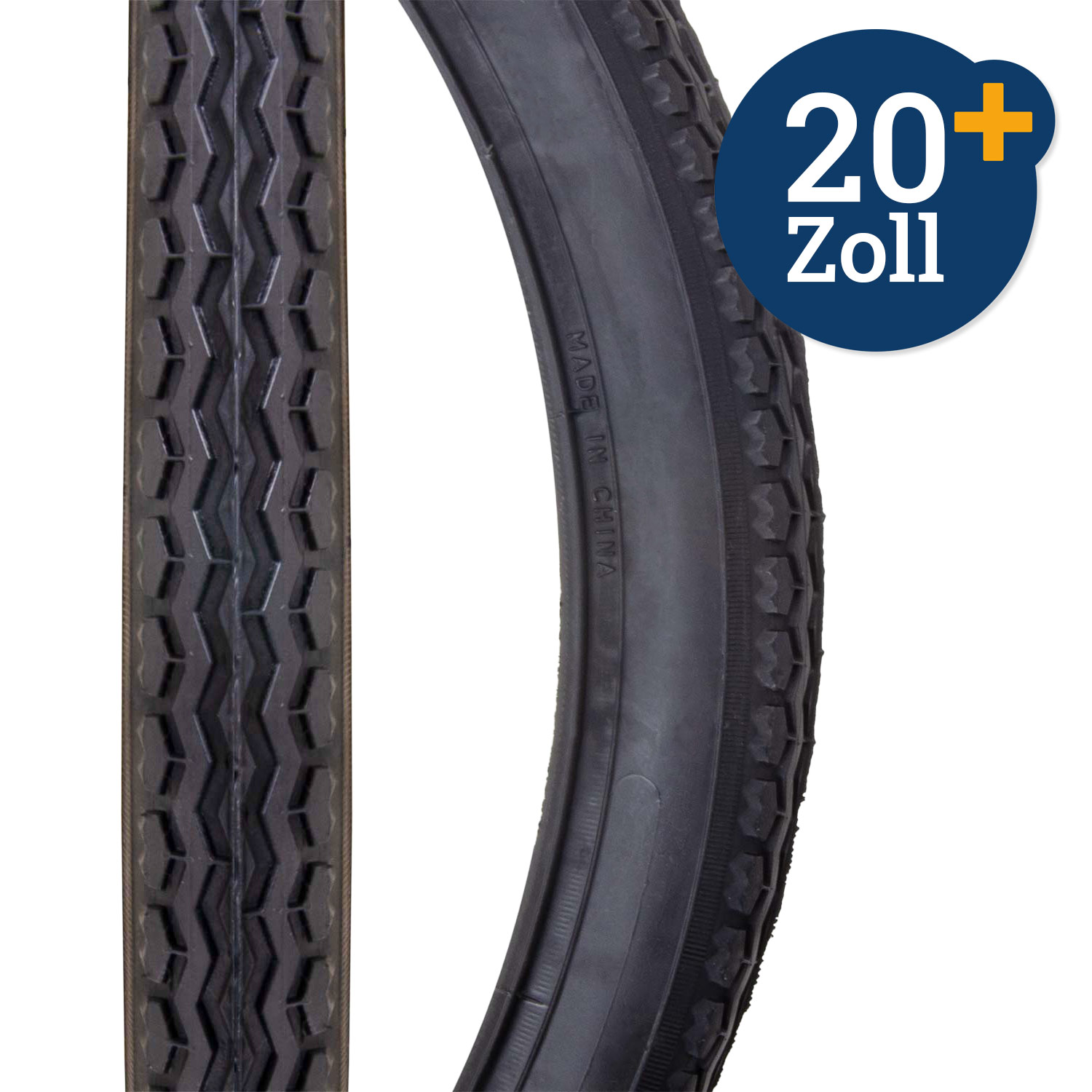 Fahrraddecke 20x1,75 Standard schwarz