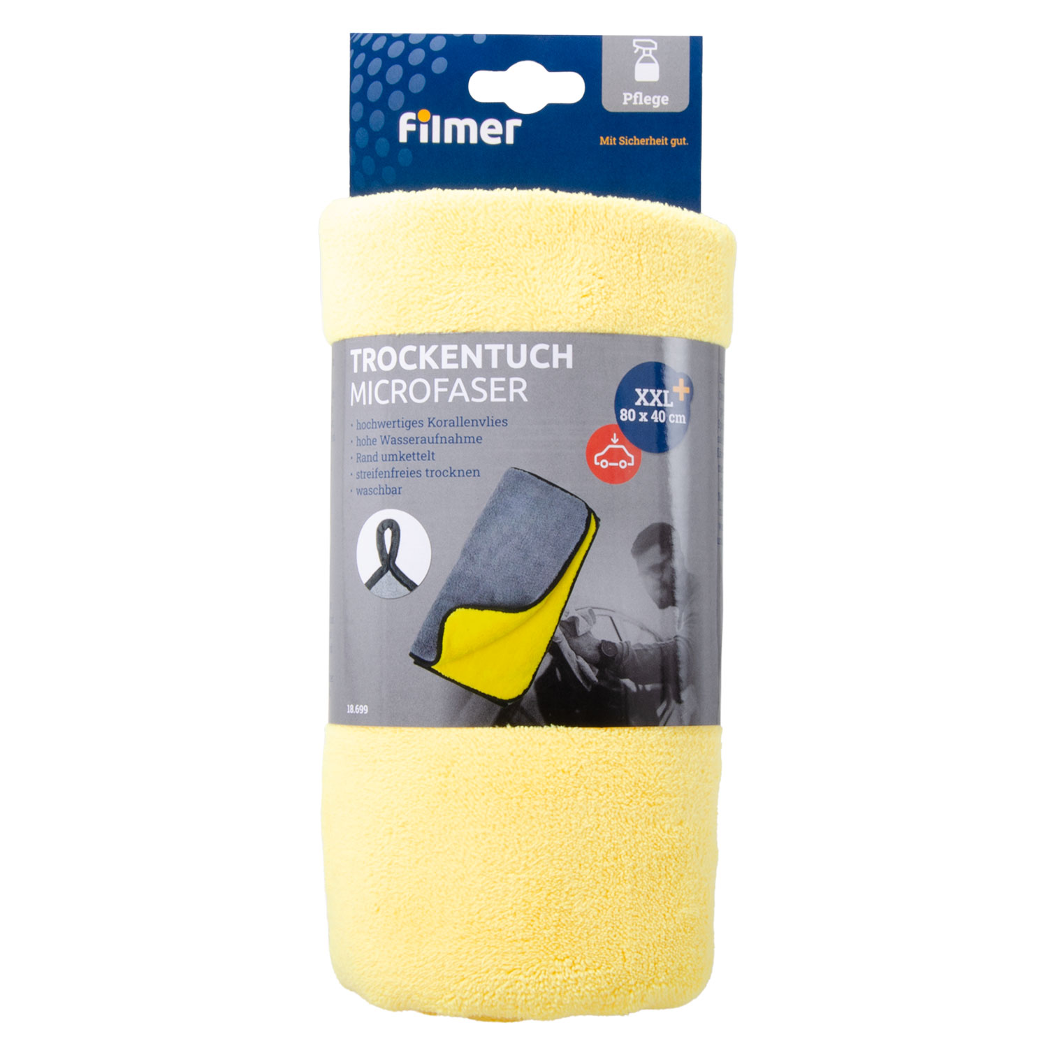 Trockentuch Microfaser XXL 80x40 cm