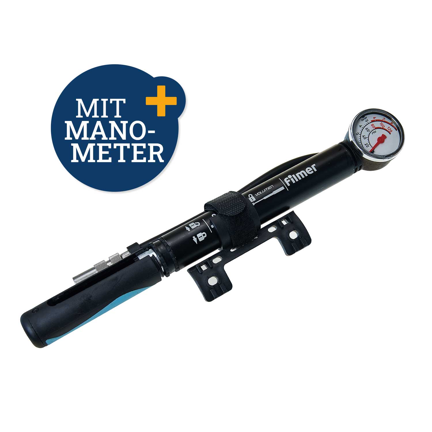 Luftpumpe mit Manometer