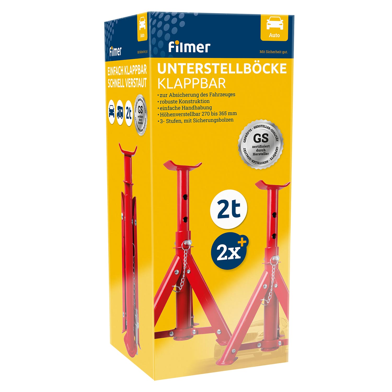 Unterstellböcke klappbar 2er-Set