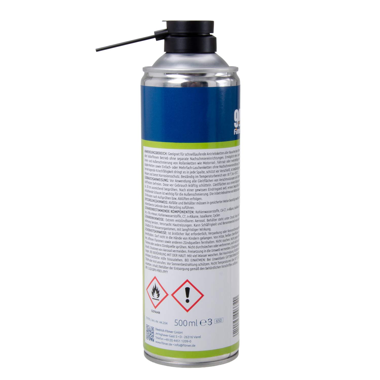 Kettenspray 500 ml Begr. Menge gem. Kap. 3.4