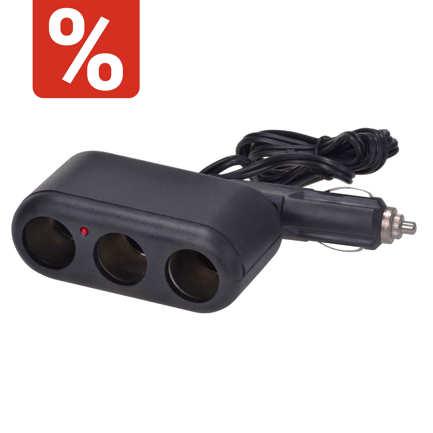 3-fach-Steckdose 12 V 8A