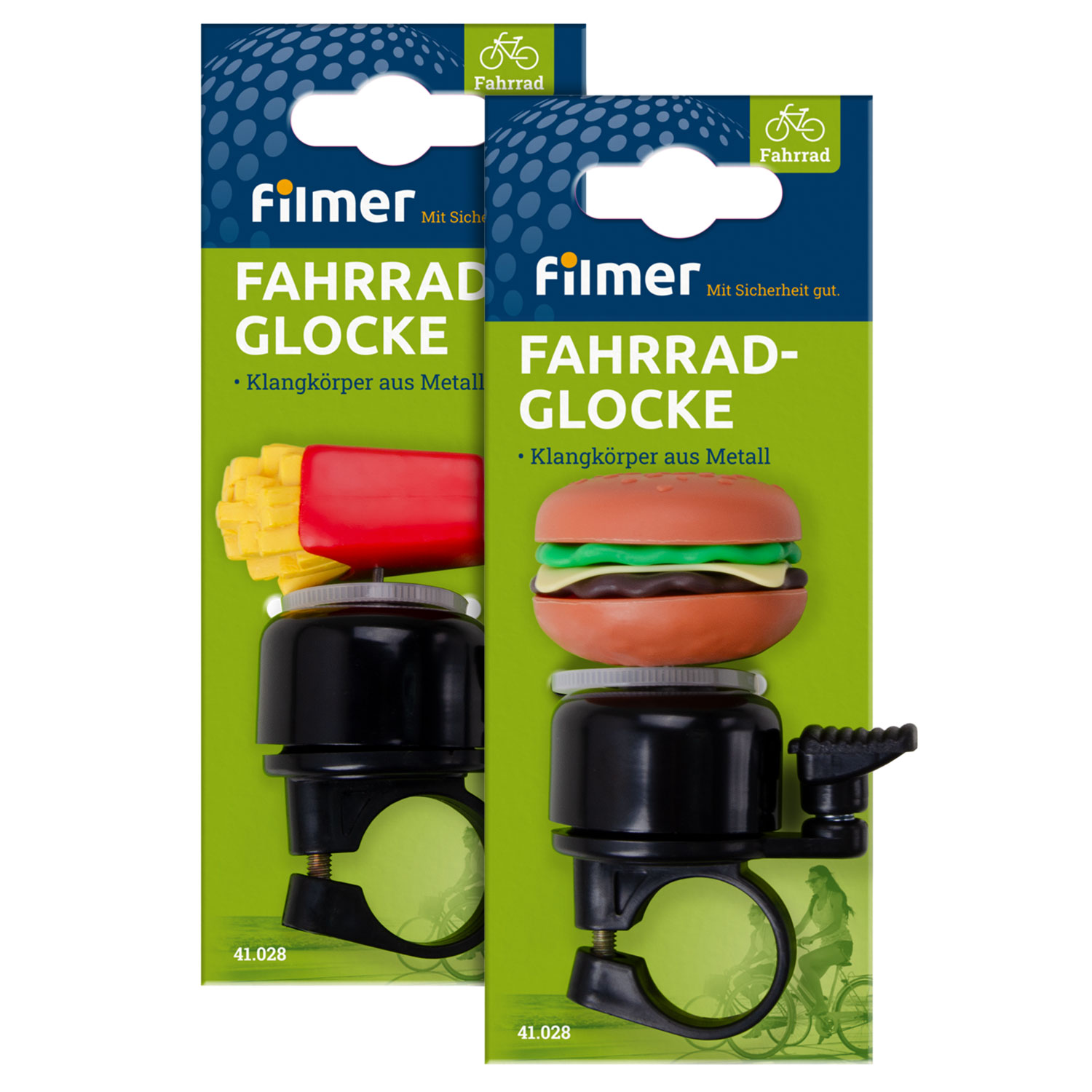 Fahrradglocke Burger & Pommes