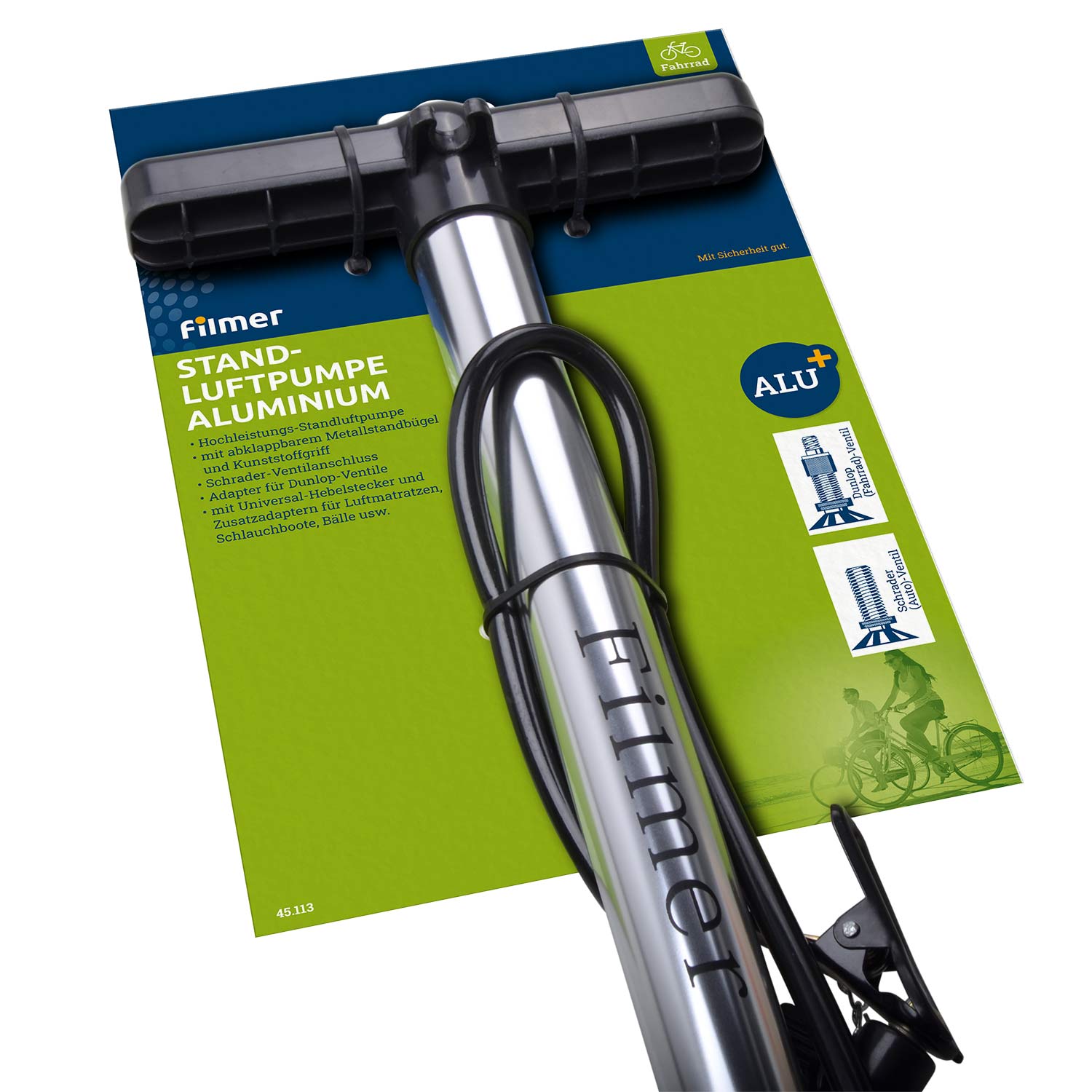 Standluftpumpe Aluminium