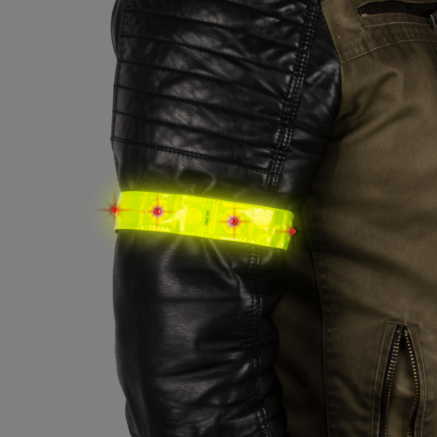 Sicherheits Reflektorbänder 2er Set mit Klettverschluss 40cm