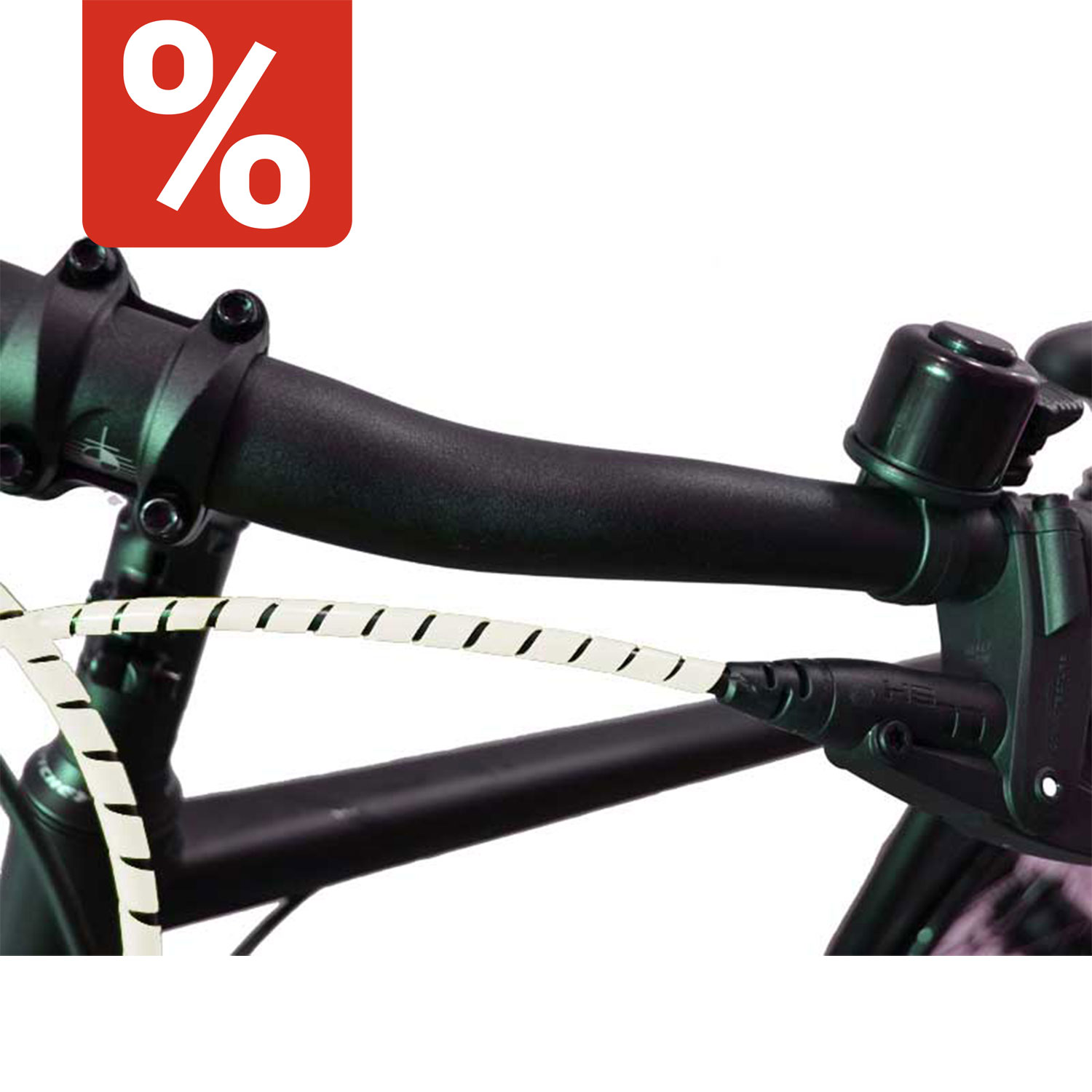 Fahrrad Spiralummantelung weis