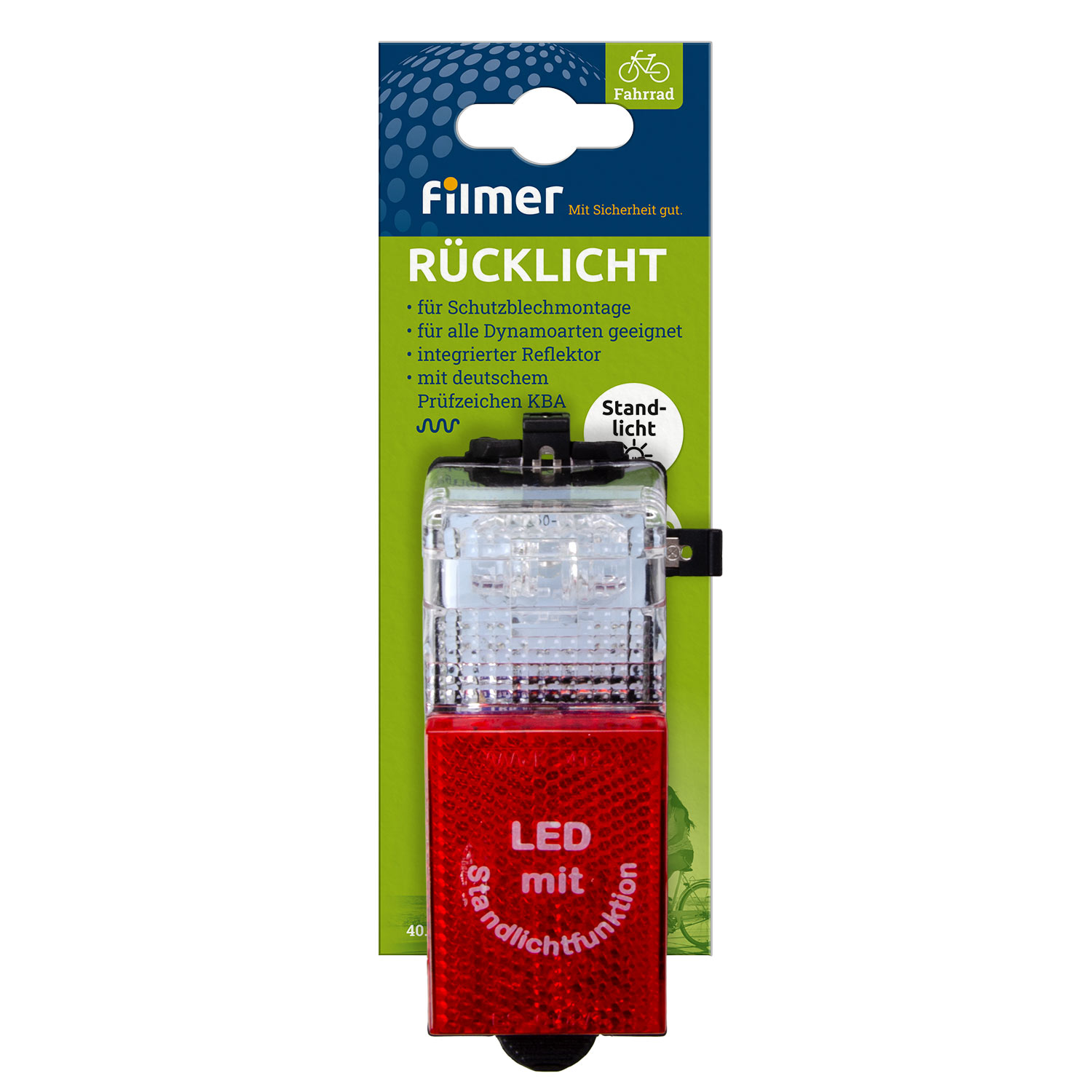 LED-Rücklicht Standlicht Schutzblechmontage
