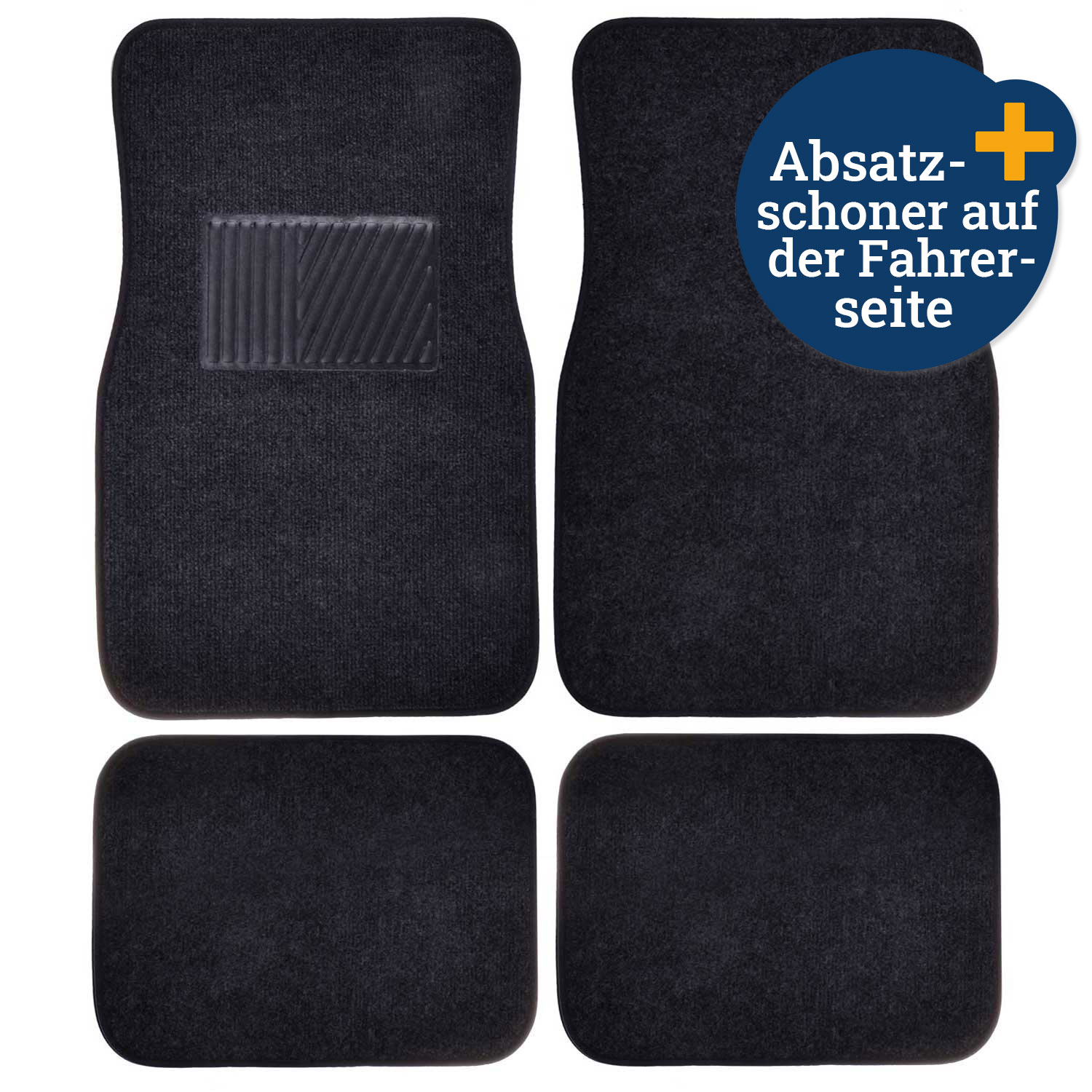 Autoteppich-Set 4tlg. schwarz