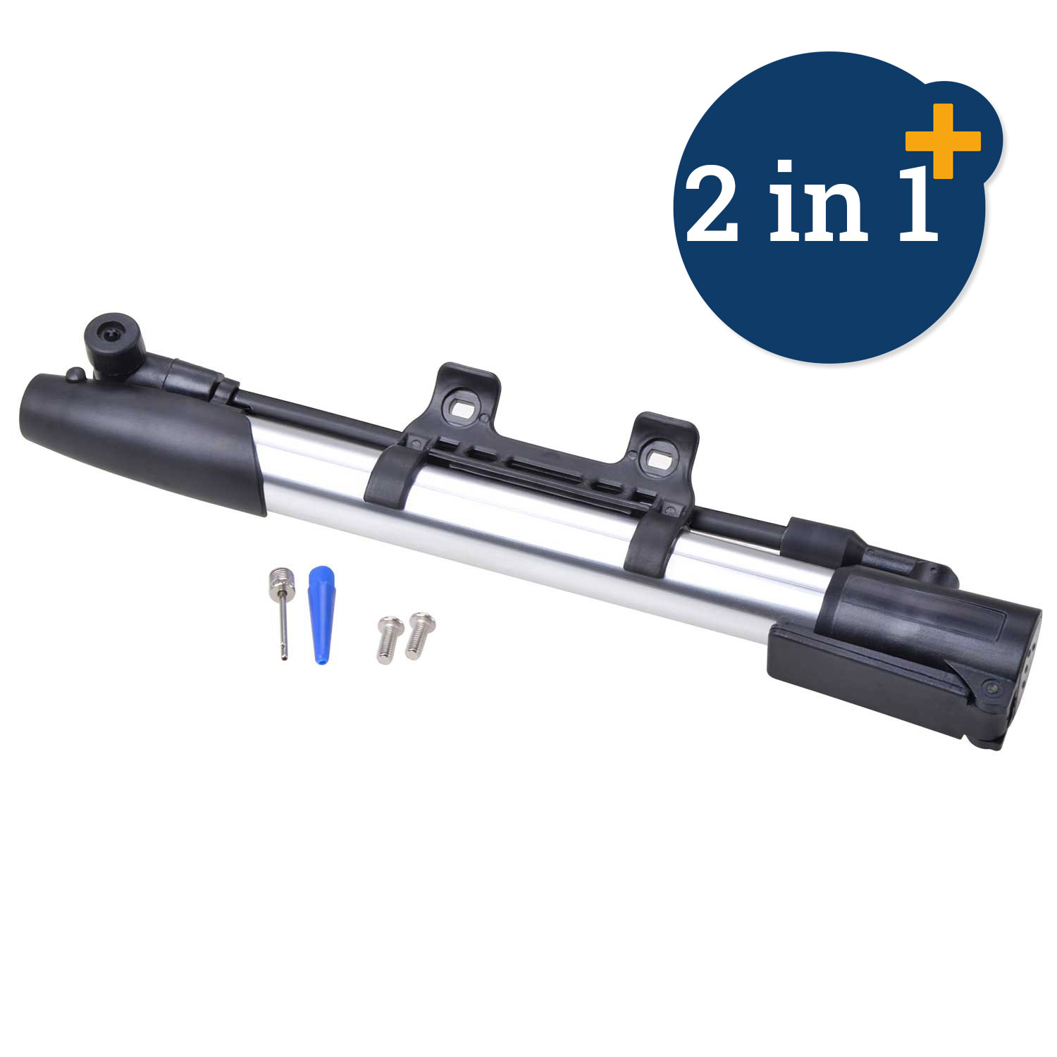 Alu-Hand- und Standluftpumpe  mit Standfuß