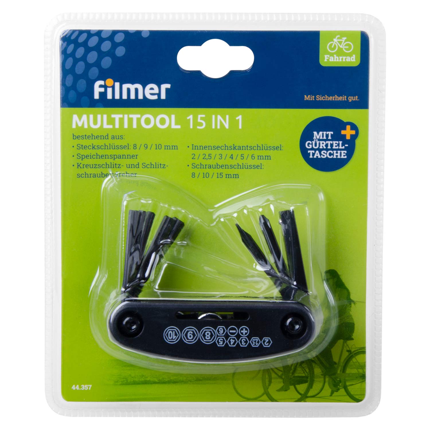 Multitool 15 in 1 mit Gürteltasche