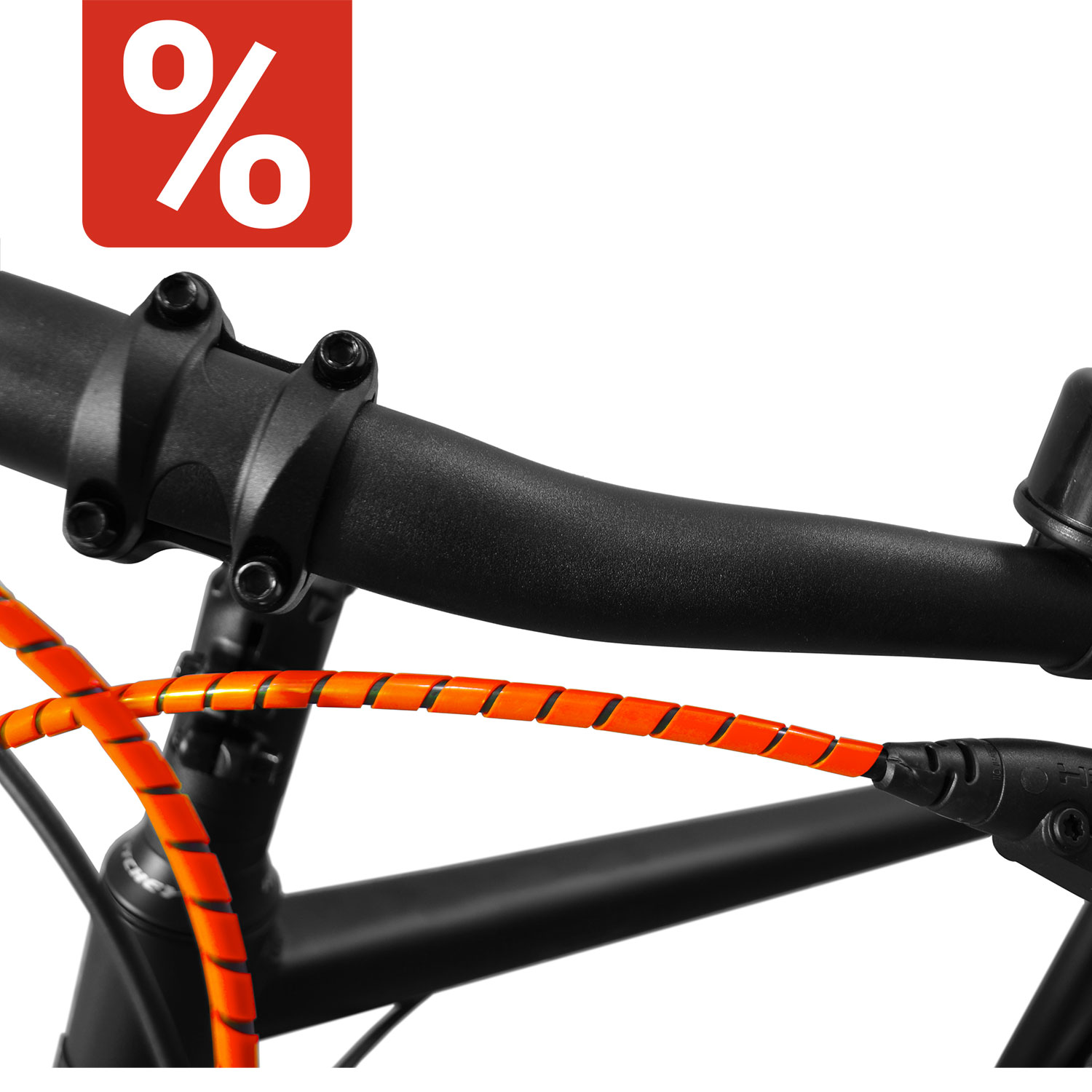 Fahrrad Spiralummantelung rot