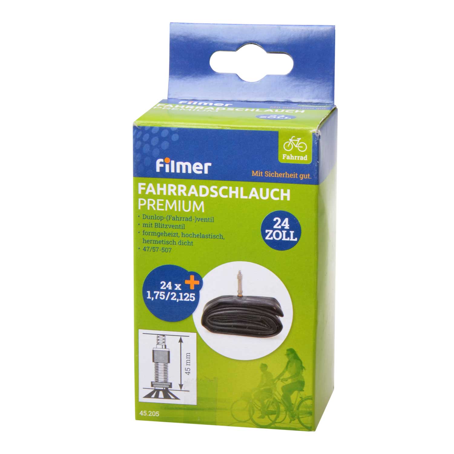 Premium Fahrradschlauch 24x1,75/2,125 Dunlop