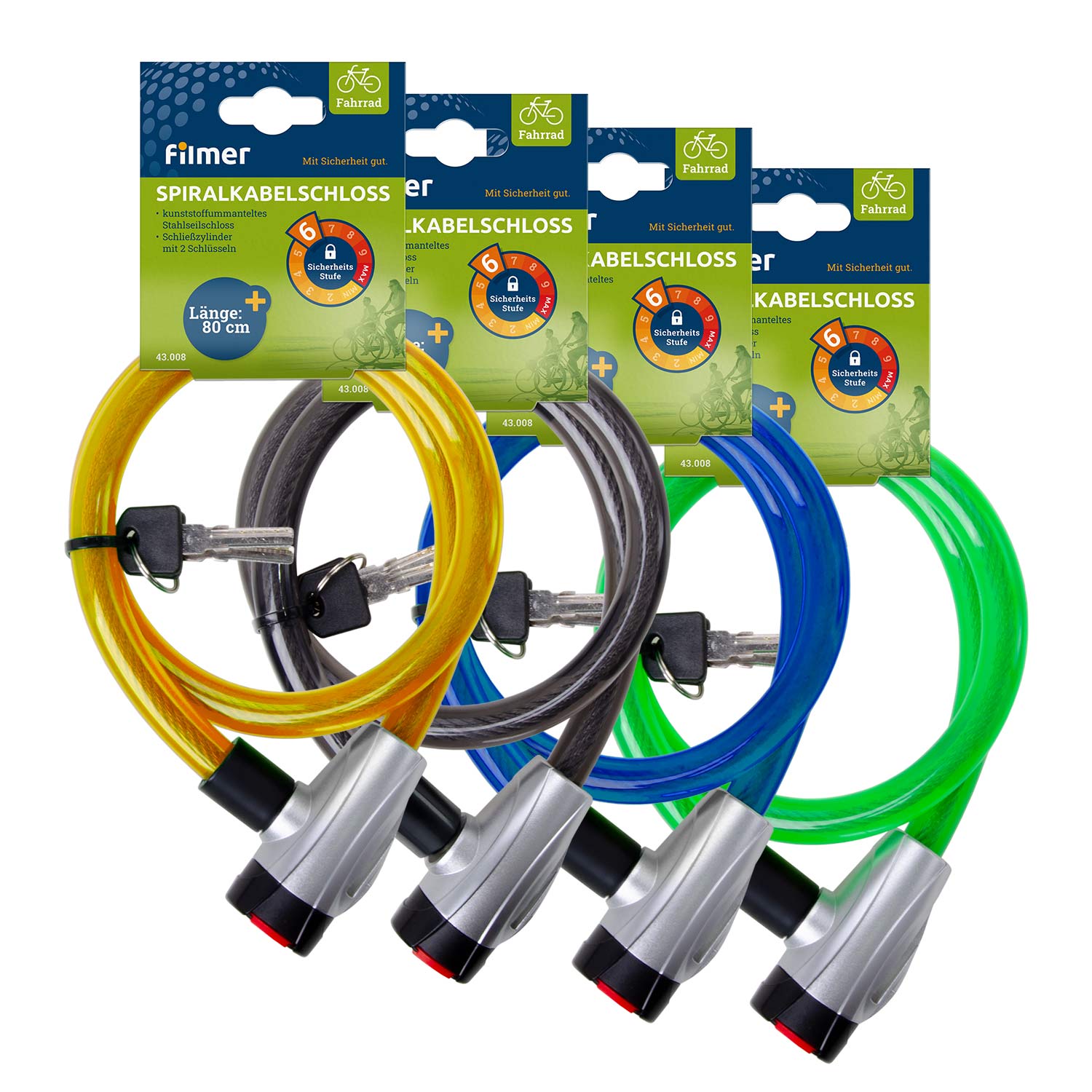 Spiralkabelschloss 80/15