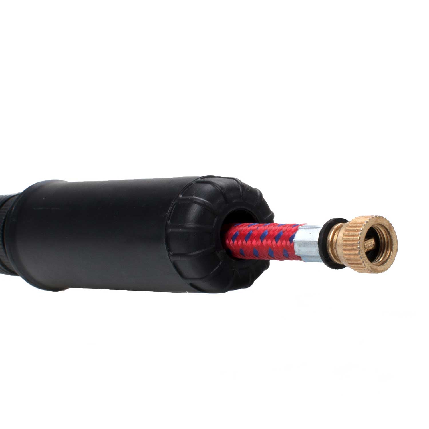 Handluftpumpe mit ausziehbarem Schlauch