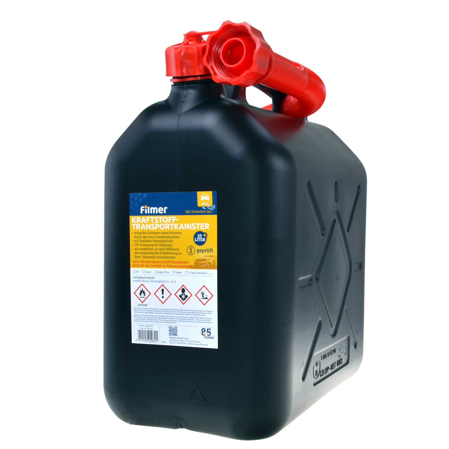 Benzinkanister 10Liter HDPE/UN