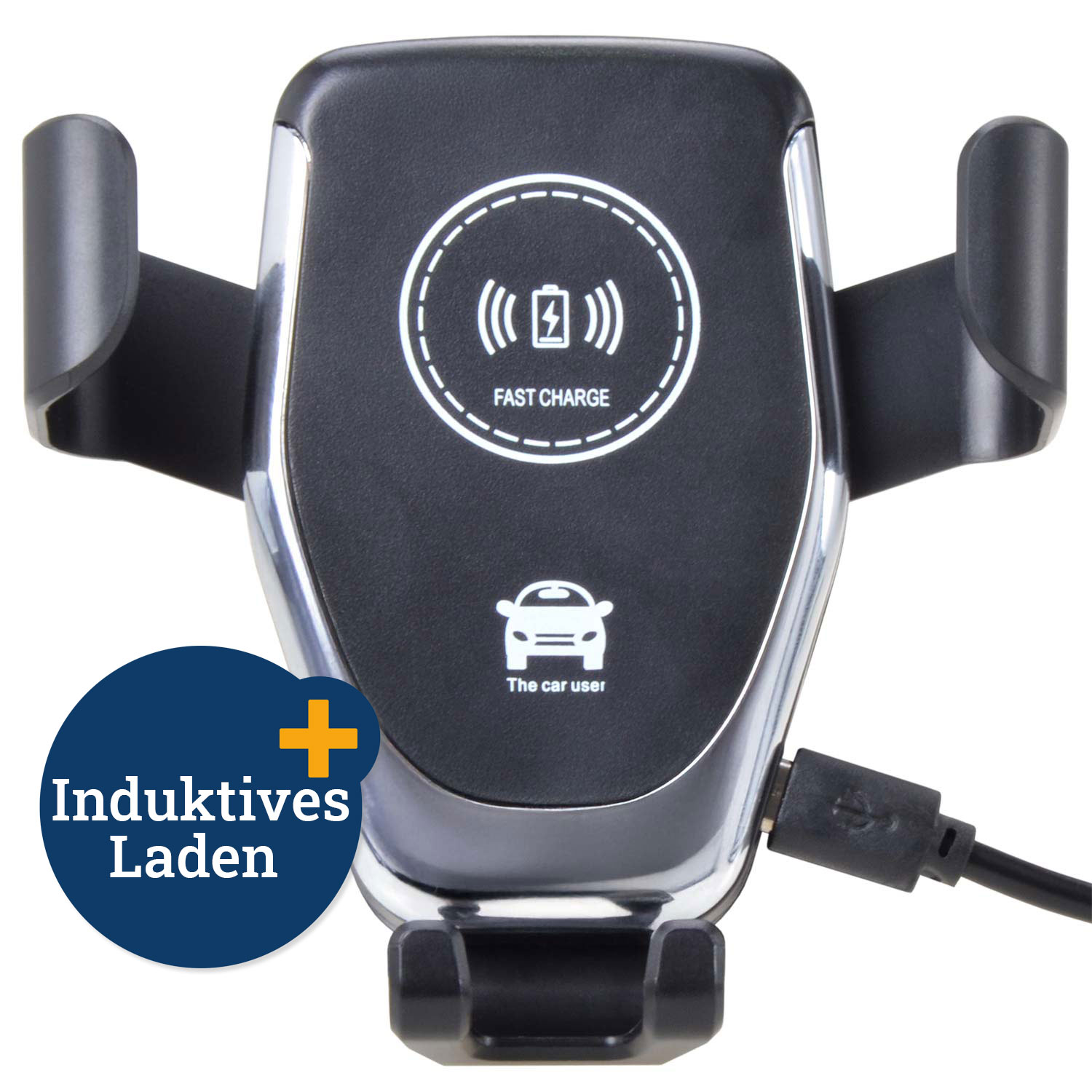 Smartphone-Halter mit         Induktionsladung