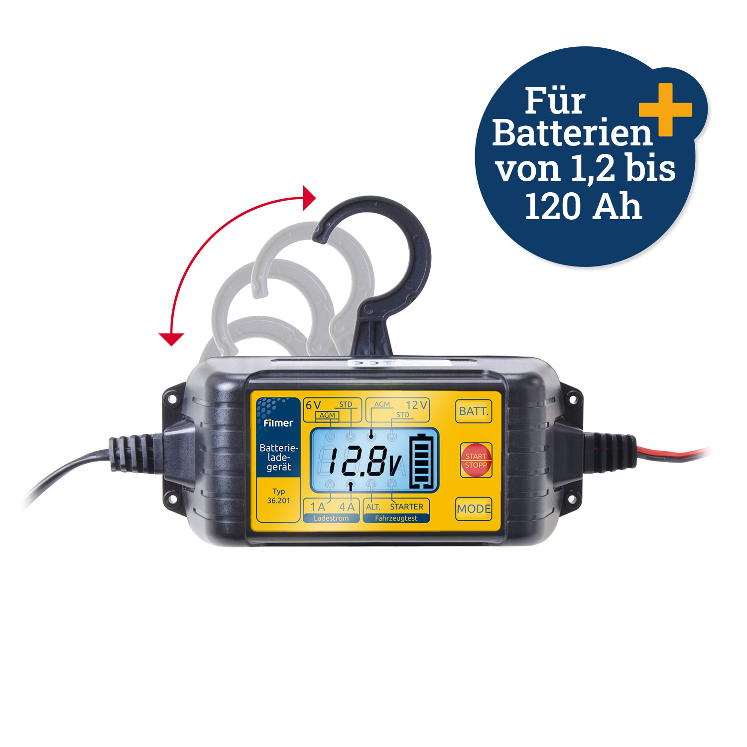 Batterieladegerät 6V/12V Microprozessor gesteuert
