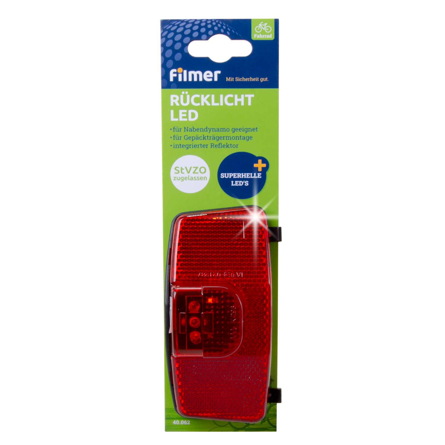 LED-Rücklicht Gepäckträgermontage