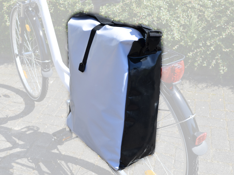 Tarpaulin-Fahrradtasche weiß
