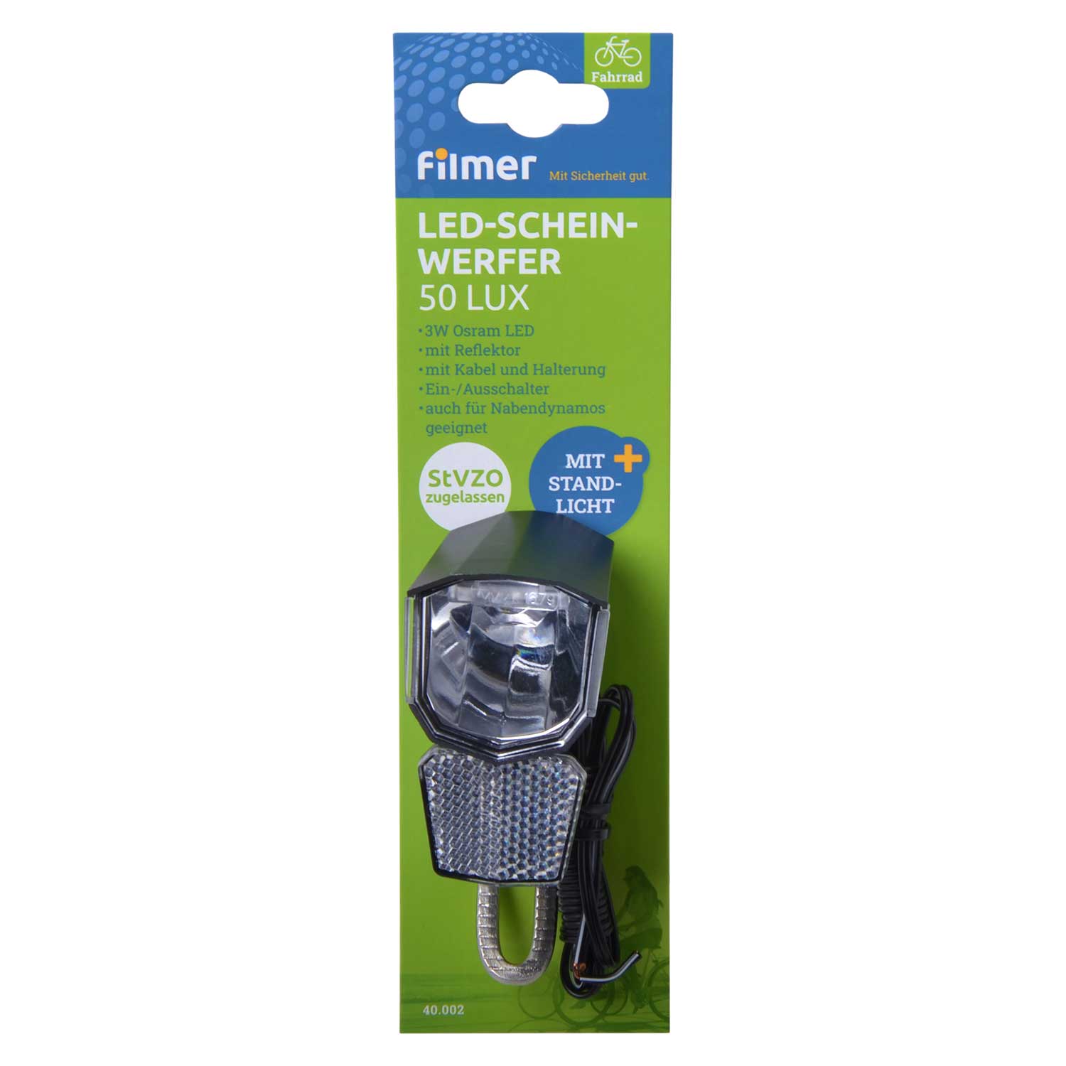 LED-Frontlicht 50 LUX