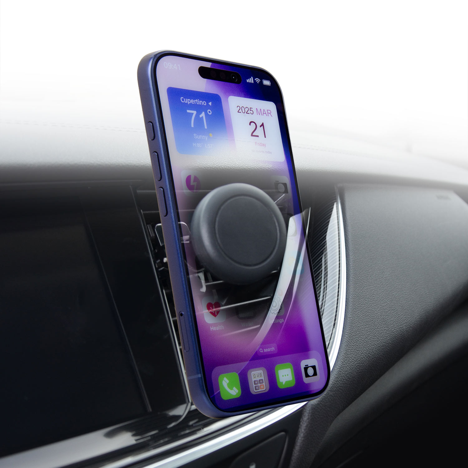 Smartphonehalter für Lüftungsgitter