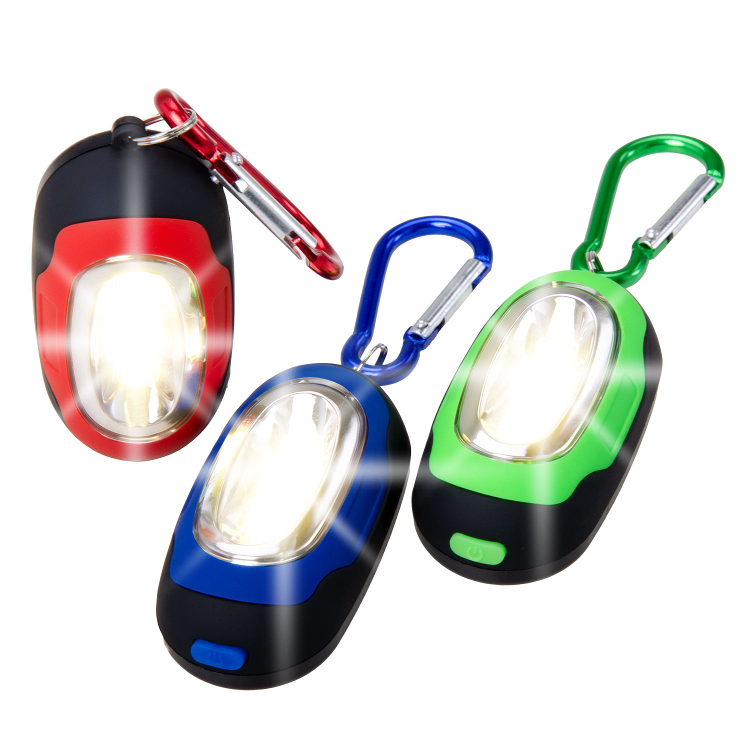 Kompakt-Licht im 24er-Display mit Karabinerhaken und Magnet