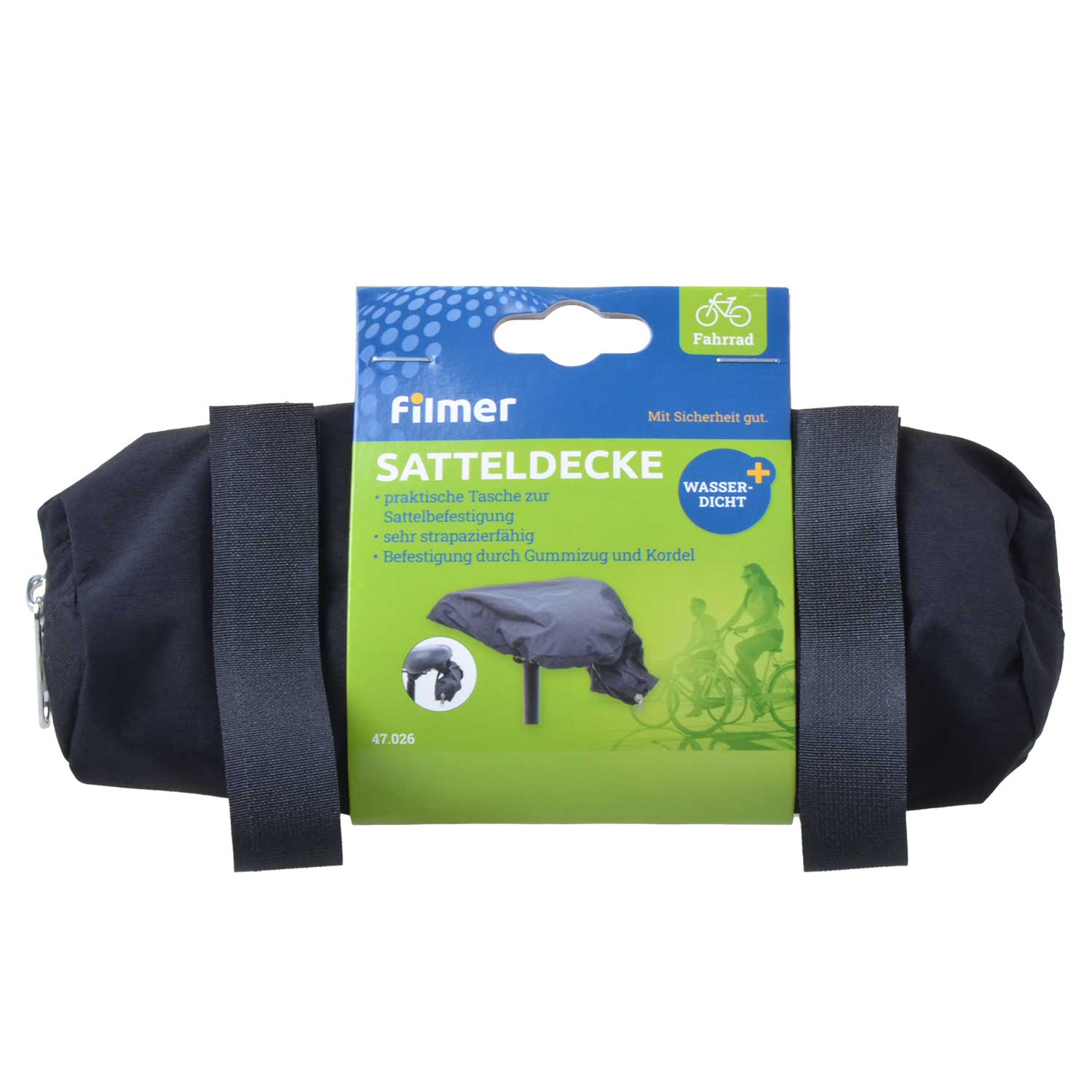 Satteldecke mit Tasche